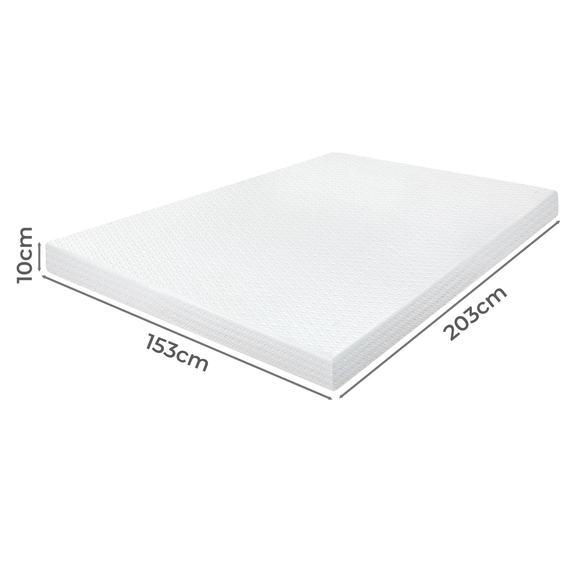 3 Dreamz 4 Inch Memory Foam Mattress Gel - Queen Bed, 3 of 9