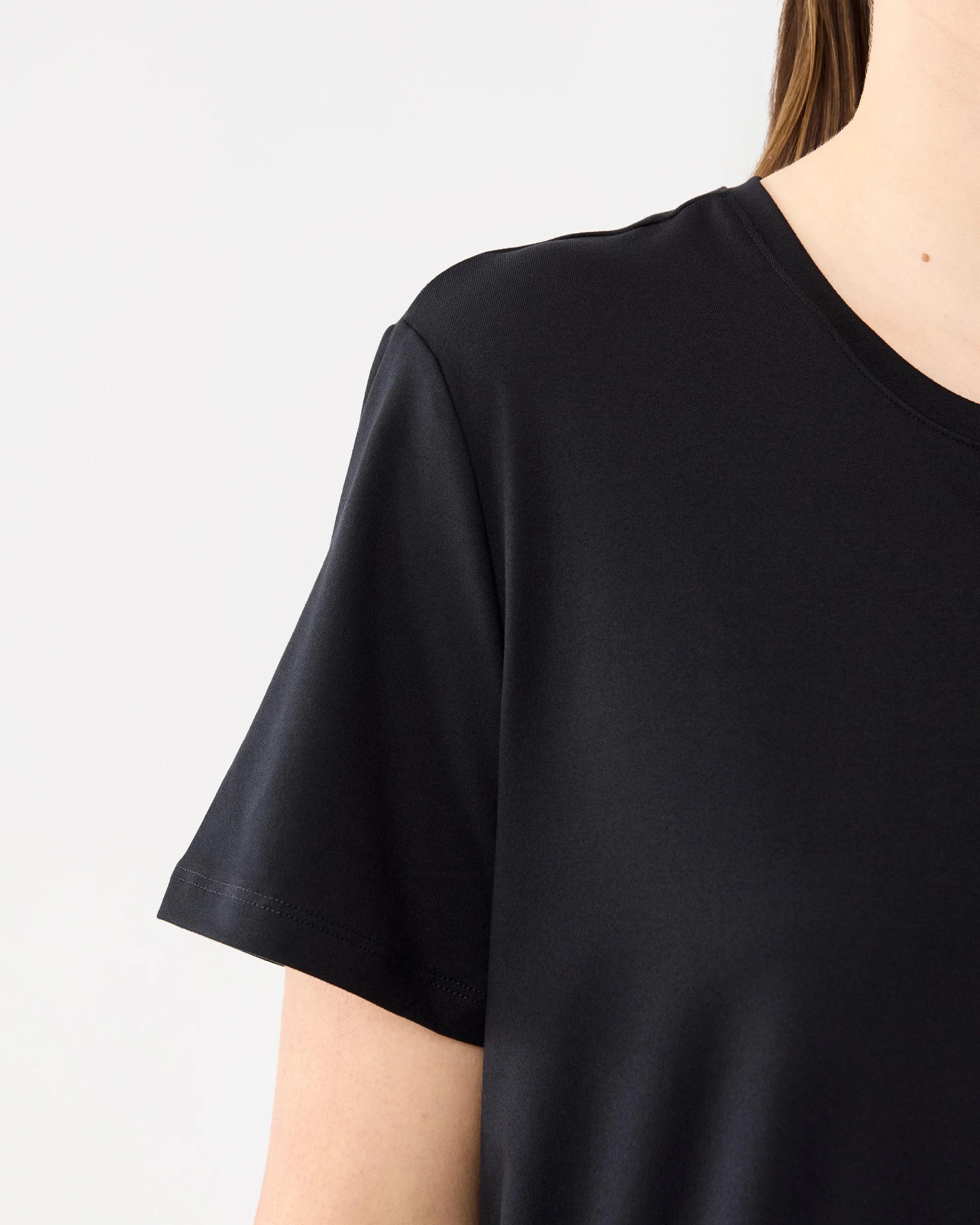 6 Active Womens Twist Back Studio T-shirt Black, 6 of 6