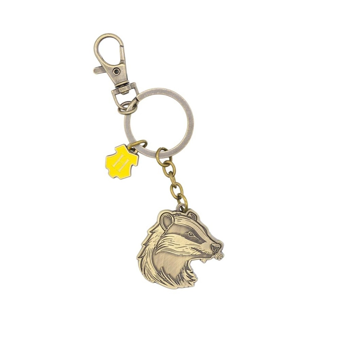 1 Harry Potter - Hufflepuff (with Crest Charm) Keyring - ONE SIZE - Multi, 1 of 1