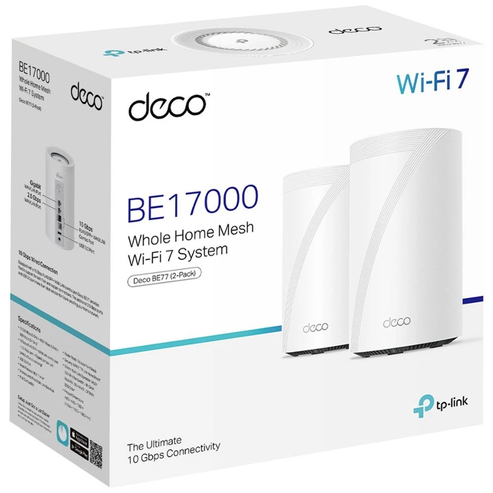 3 TP Link BE77 Mesh WiFi 7 System 2 Pack, 3 of 9