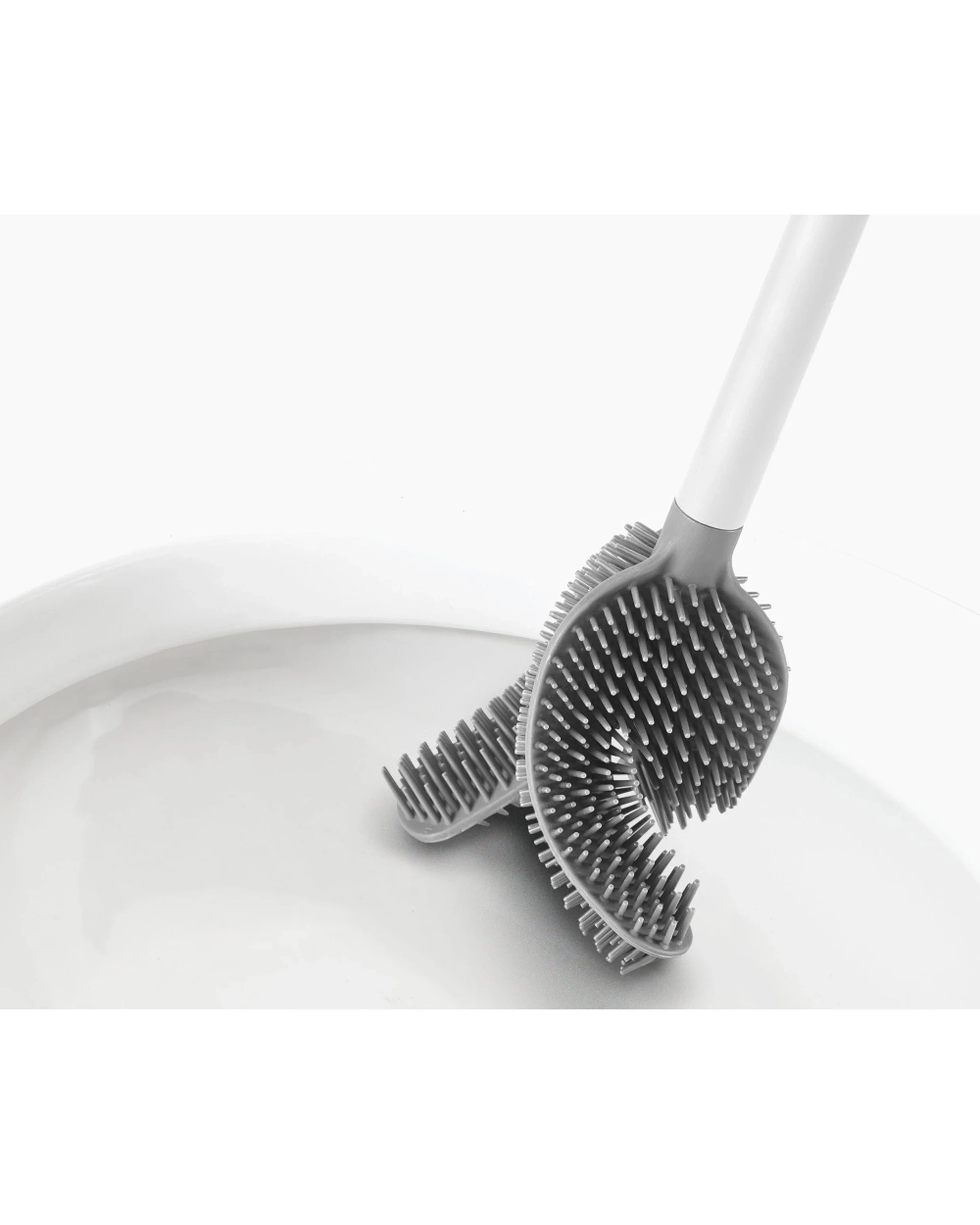 3 Joseph Joseph Flex 360 Bathroom Toilet Cleaning Brush With Holder - White, 3 of 5