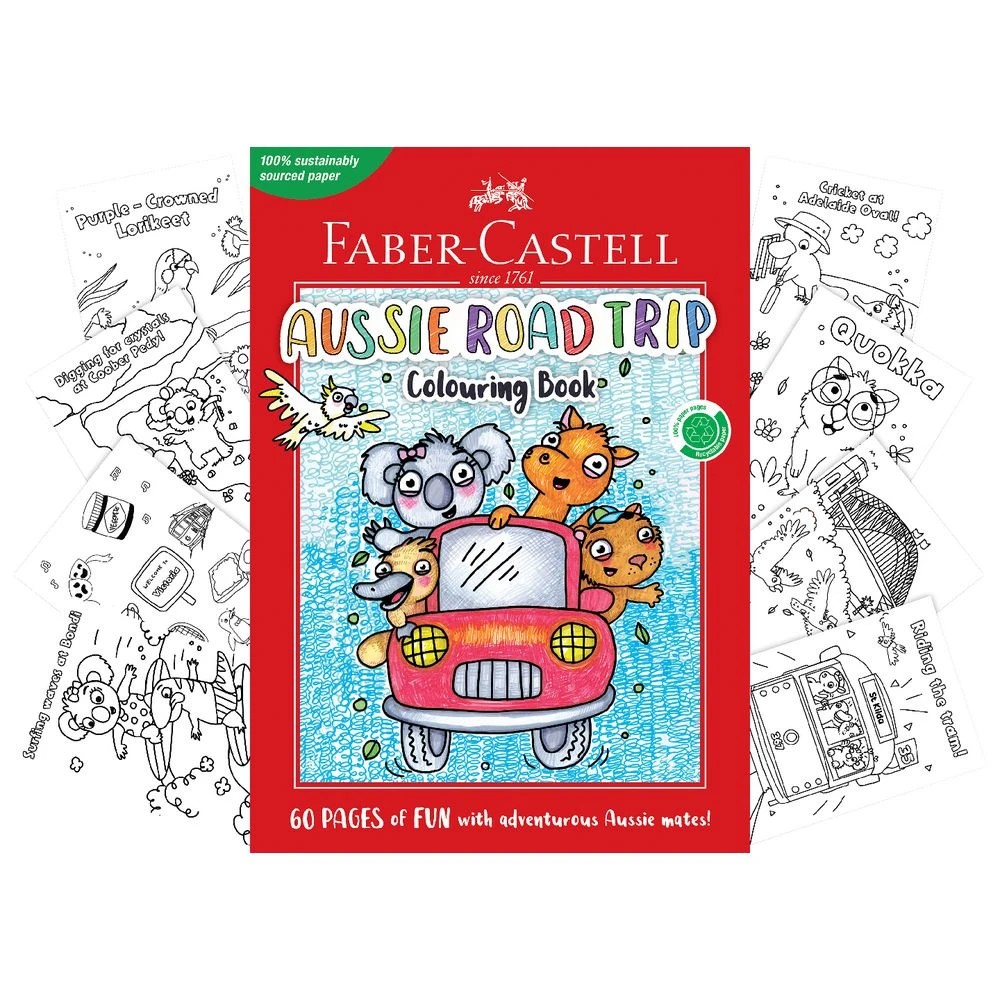 3 Faber-Castell Aussie Road Trip Colouring Book 60 Pages, 3 of 3