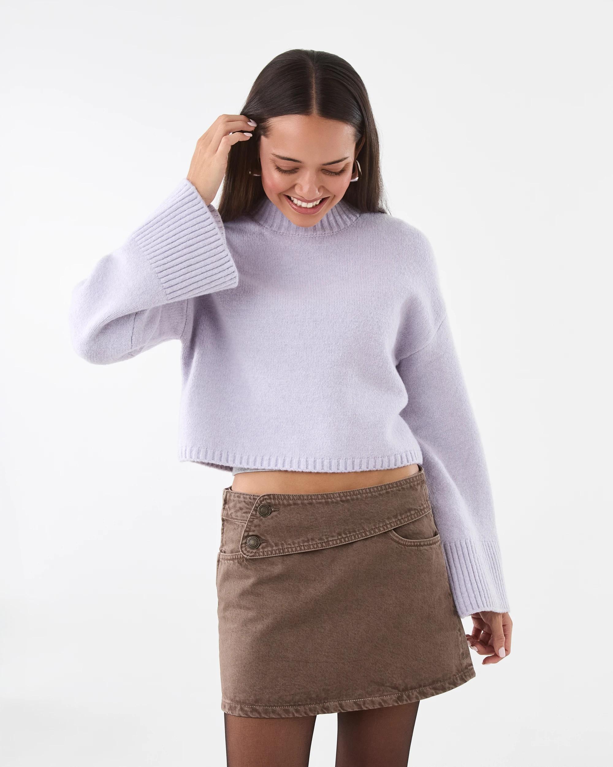 9 Long Sleeve Mock Neck Jumper Purpl Haze, 9 of 9