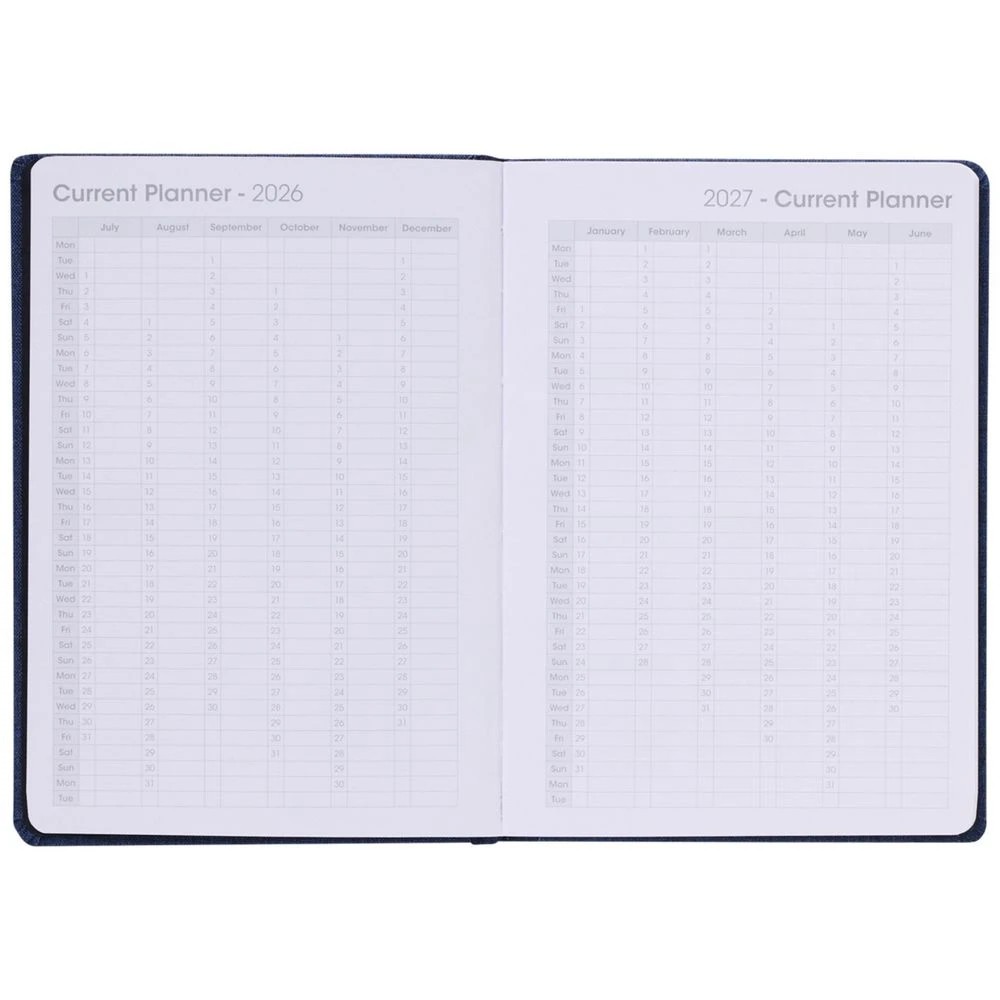 4 Otto A5 Week To View RPET Diary FY26/27 Navy, 4 of 8