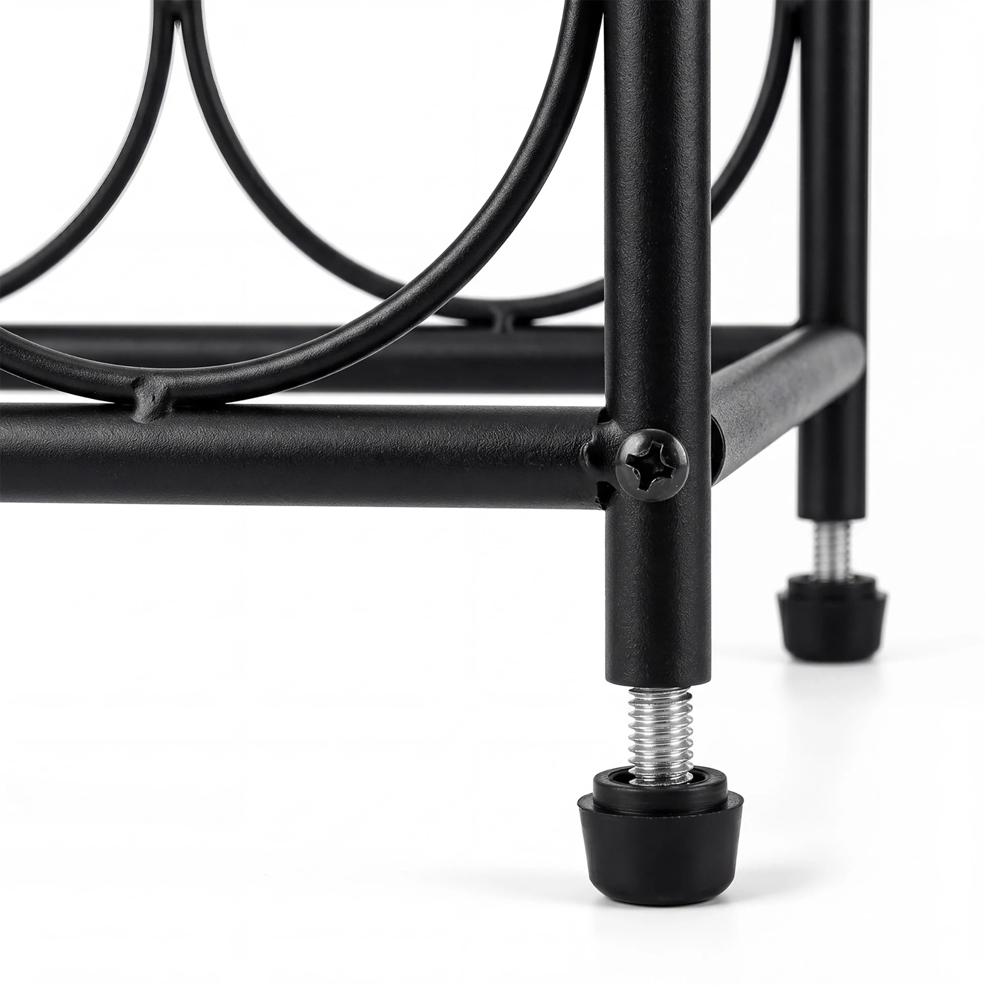 4 Levede 23 Bottle Wine Rack Kitchen Home Floor Storage Organiser Metal Black, 4 of 8