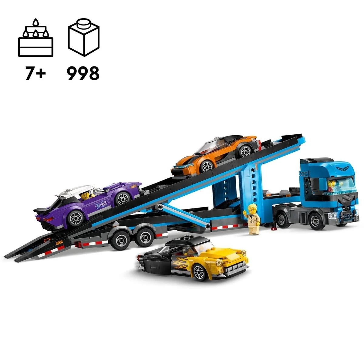 9 LEGO City Big Vehicles Car Transporter Truck with Sports Cars 60408, 9 of 10