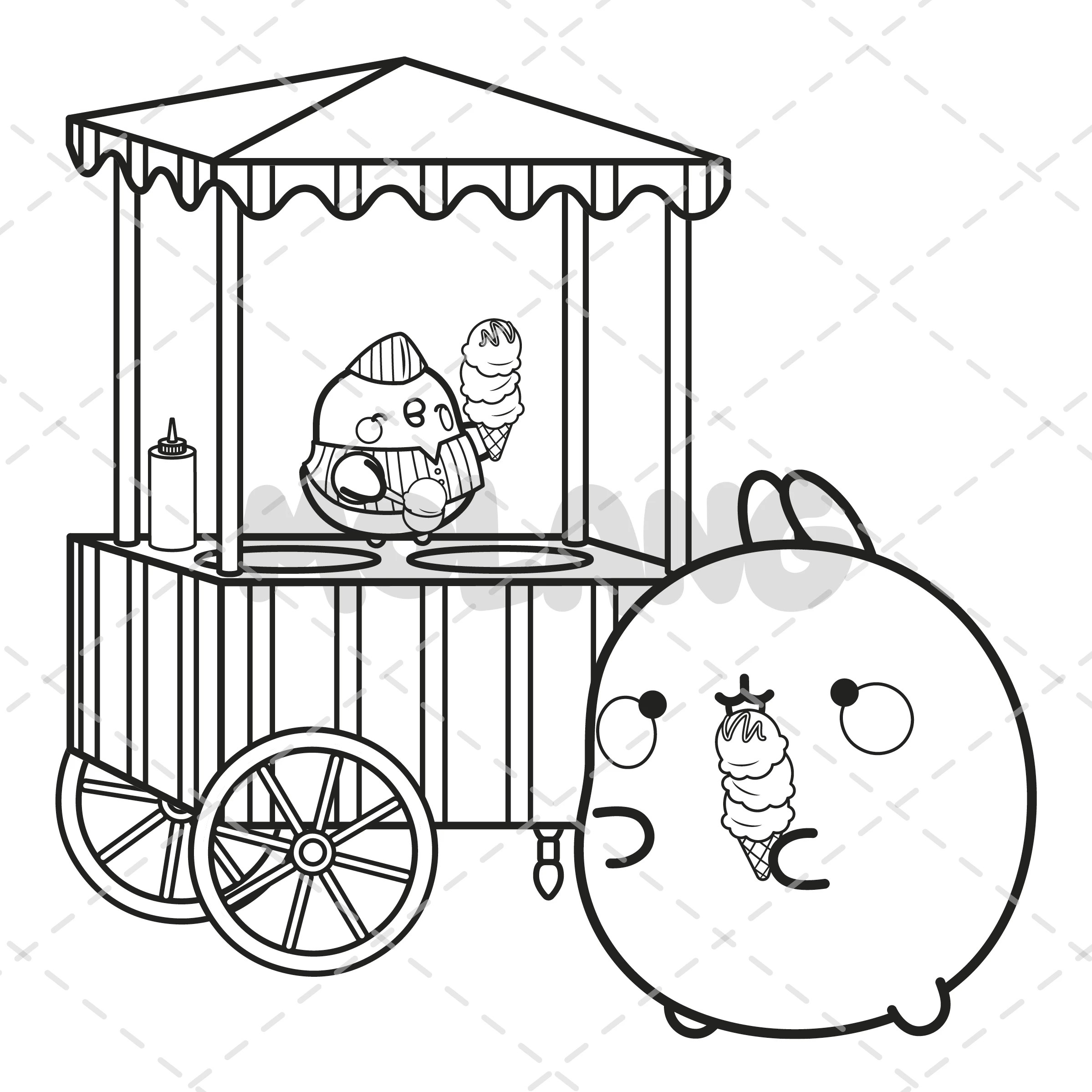 5 Molang Cafe Cuties: A Cosy Colouring Book, 5 of 5