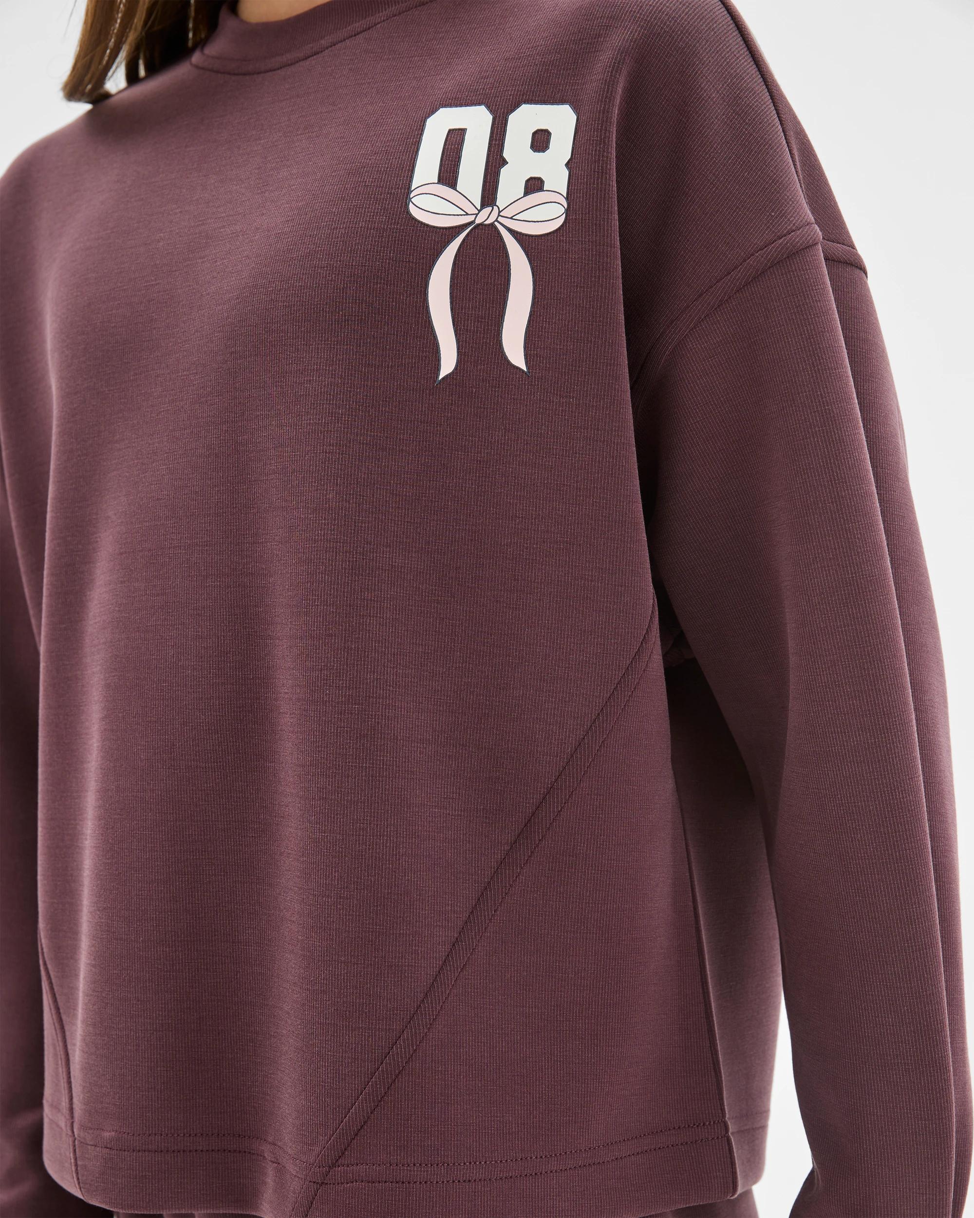 3 Target Kids Sandwash Scuba Crew Neck Top BURGUNDY, 3 of 6