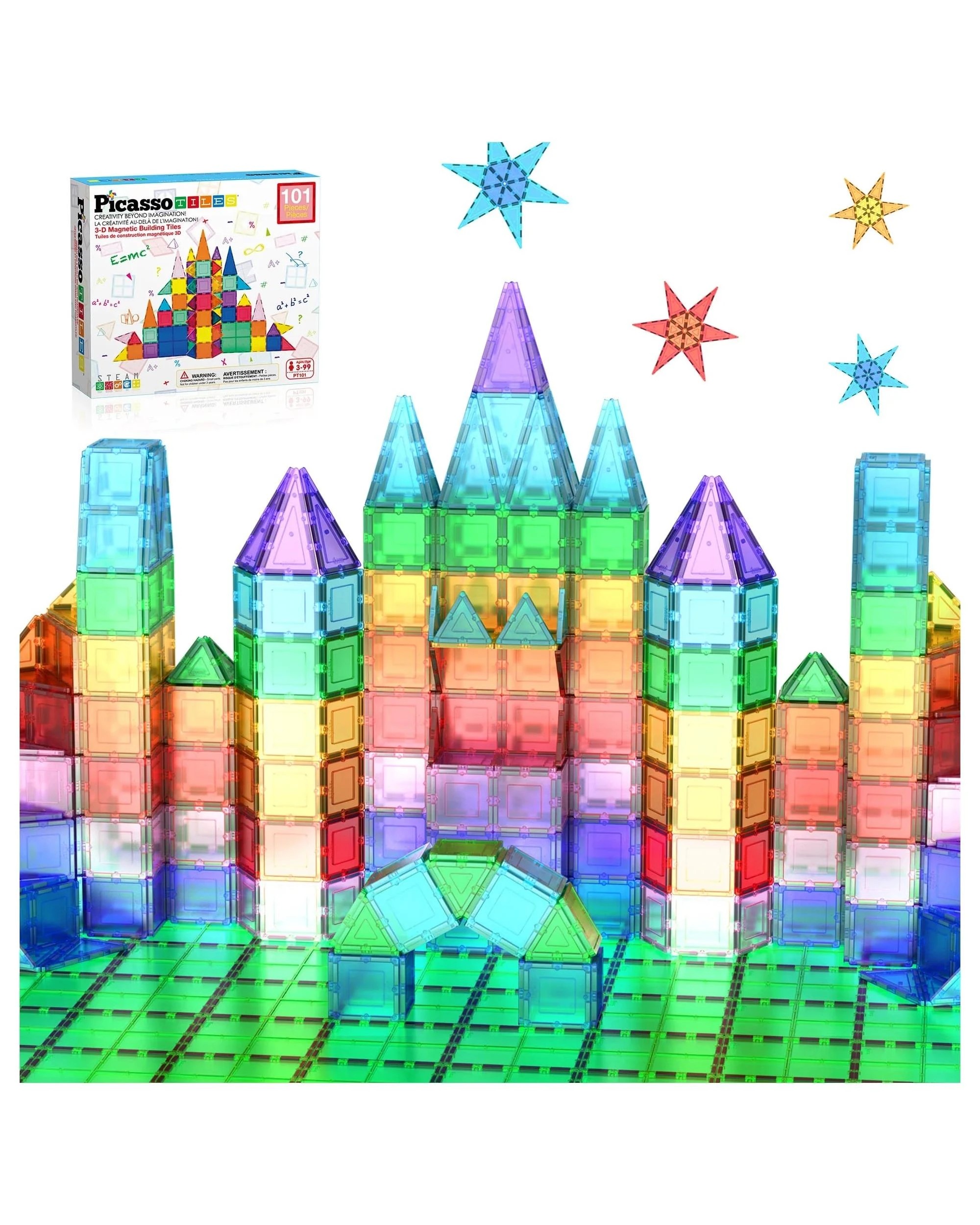 2 PicassoTiles Magnetic Tile Classic Building Set 101 Pieces, 2 of 9