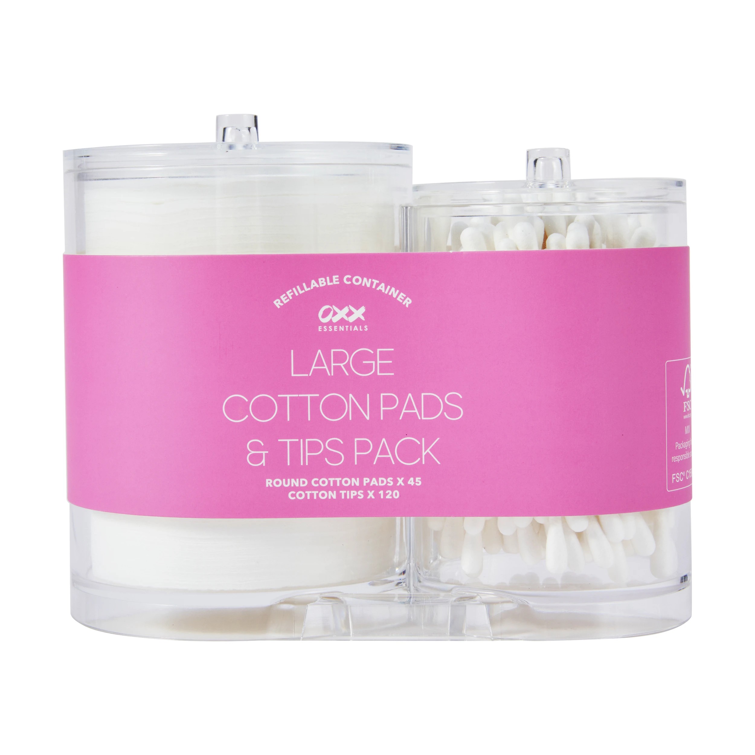 1 OXX Essentials Large Cotton Pads and Tips Pack, 1 of 5