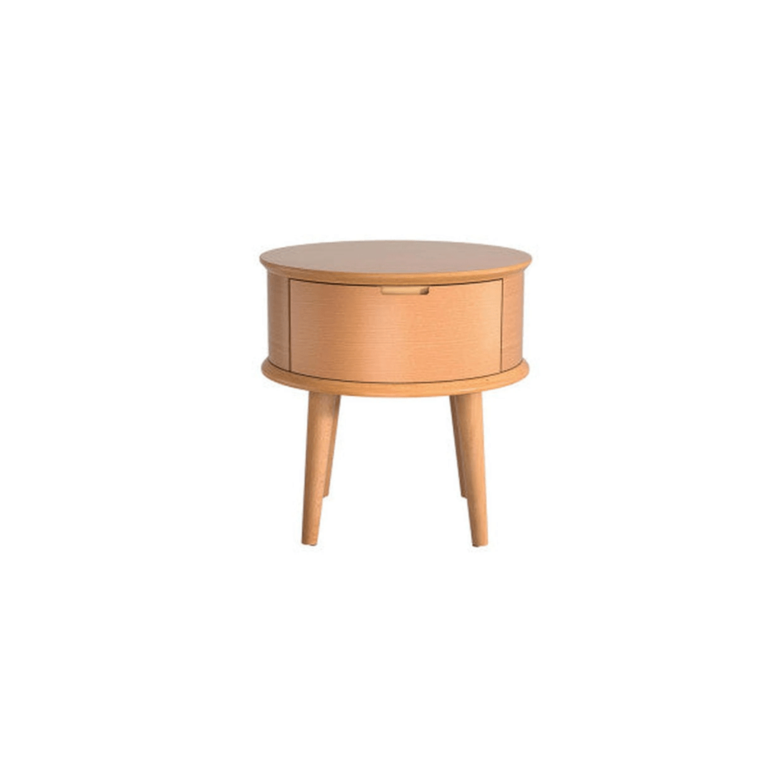 3 Artiss Curved Bedside Table - Natural, 3 of 7