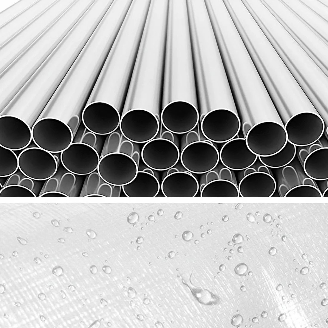 5 Instahut Carports 3x6m Carport Kits Steel Shelter Gazebo Canopy Garage Portable - White, 5 of 6