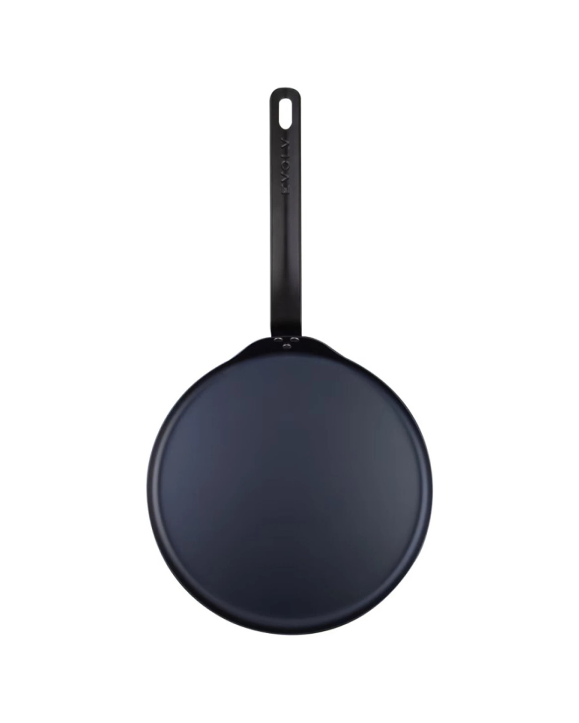 1 Evolv Pre-Seasoned Carbon Steel Crepe Roti Pan Heavy Gauge Cookware 28cm - Black, 1 of 4