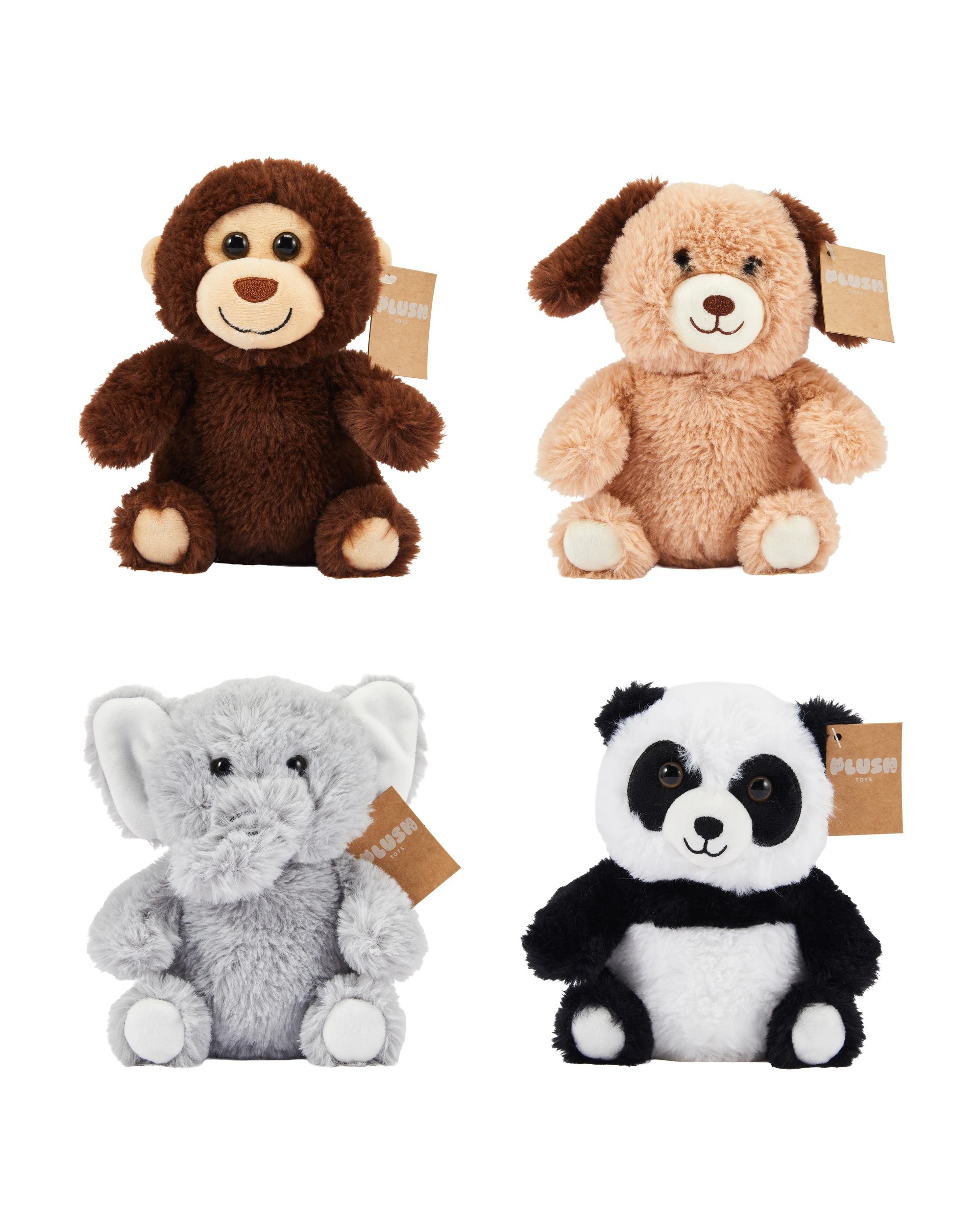 3 Sitting Beanie Plush - Assorted, 3 of 3