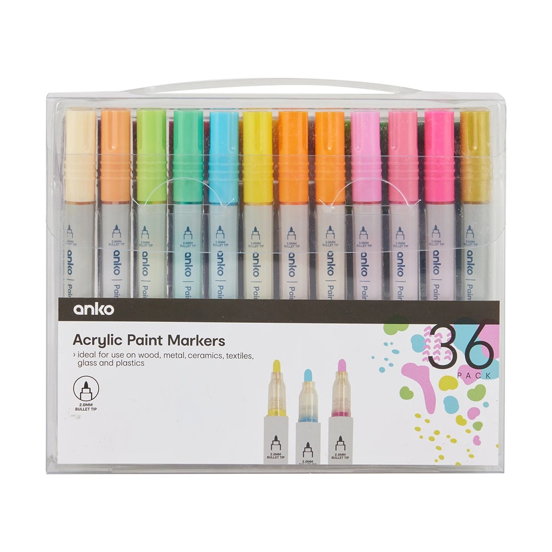 1 36 Pack Acrylic Paint Markers, 1 of 5