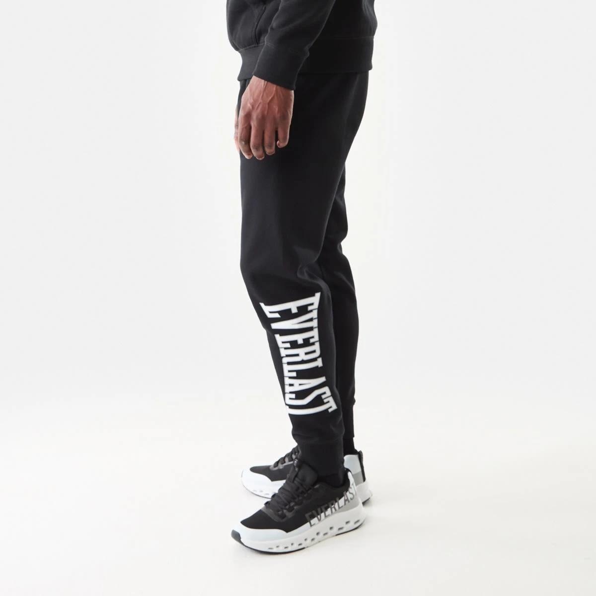 1 Everlast Mens Block Trackpants EVER CLASSIC BLACK, 1 of 7