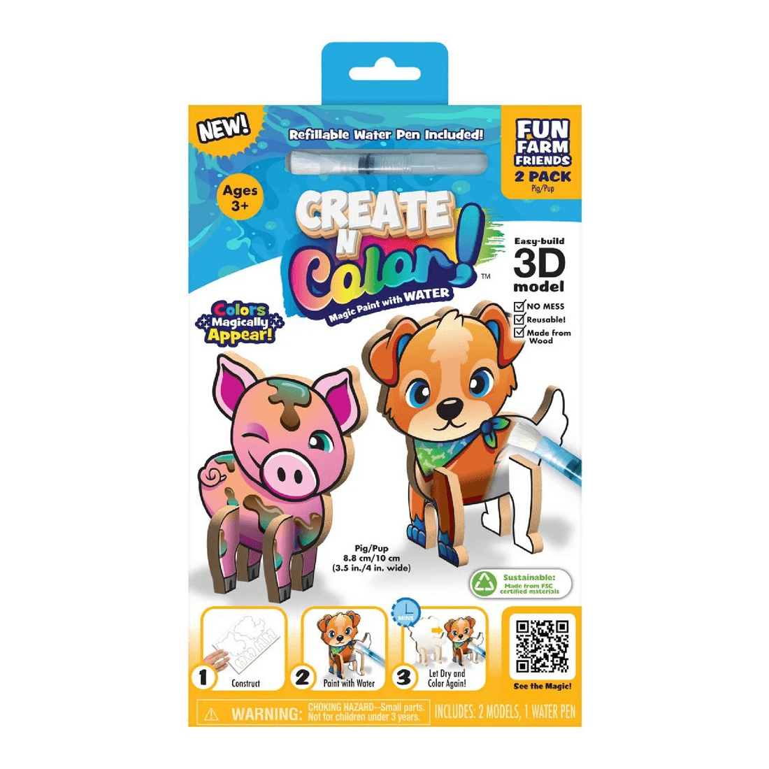 1 Create N Colour Take Along Farm Friends, 1 of 8