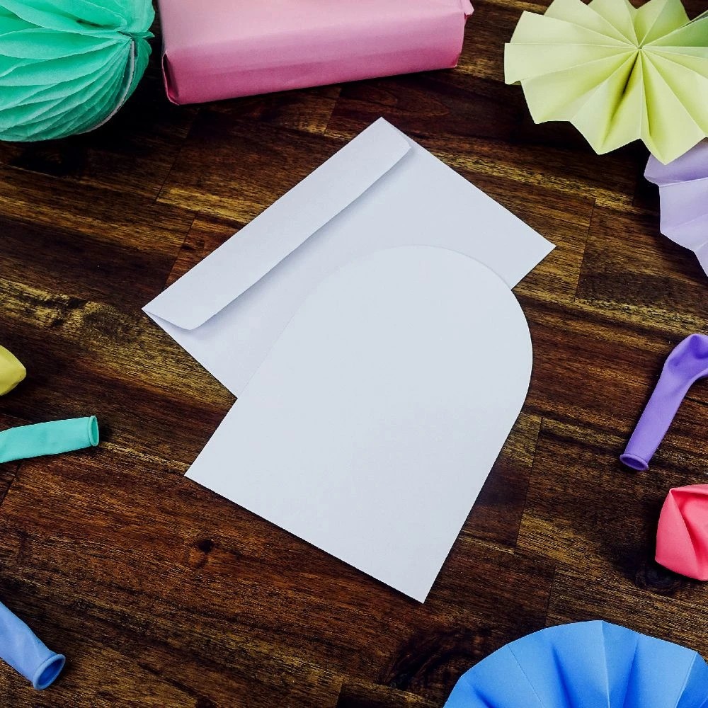 5 Quill Cards and Envelopes Arch Die Cut 125x175mm 15 Pack, 5 of 6