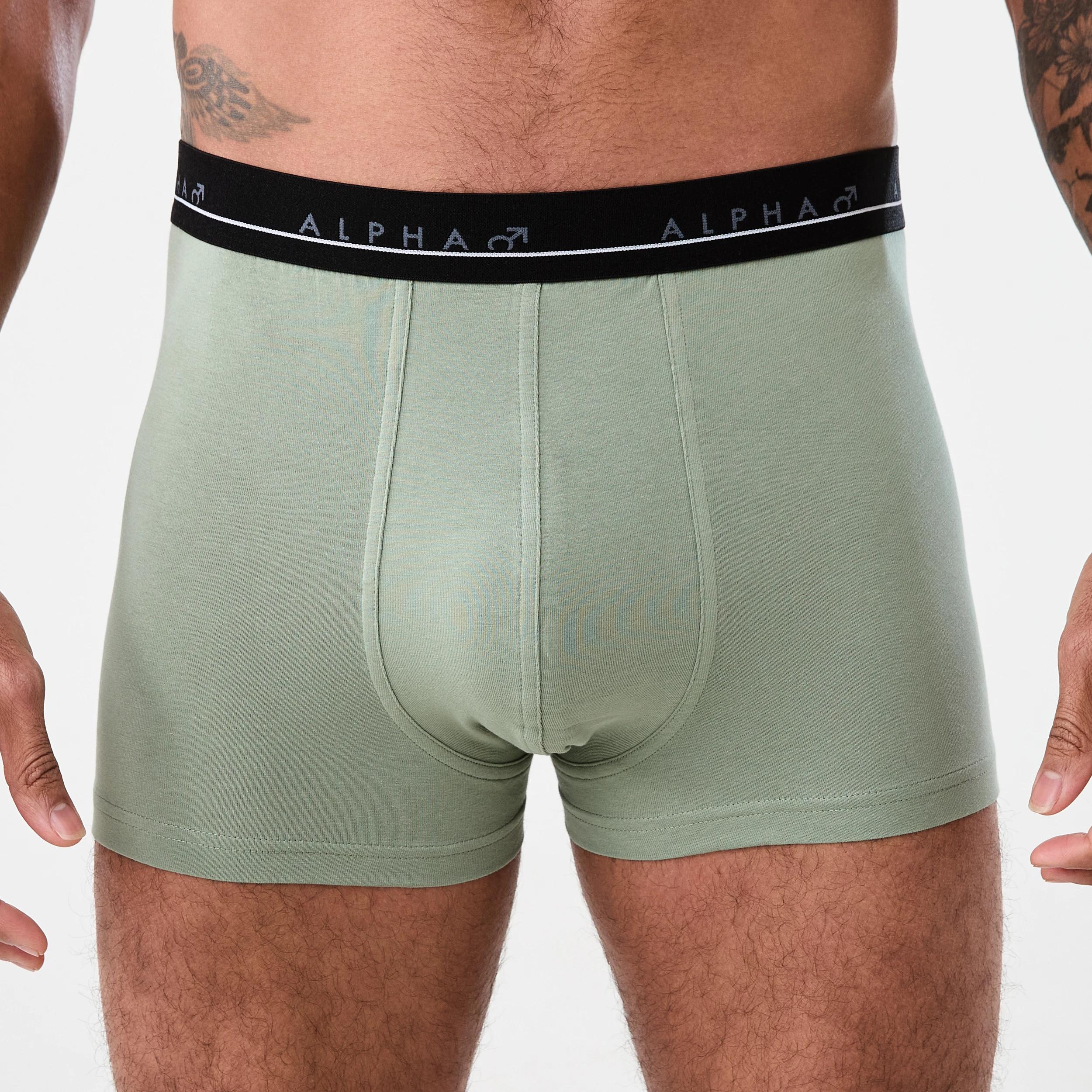 4 5 Pack Plain Trunks Greens, 4 of 10