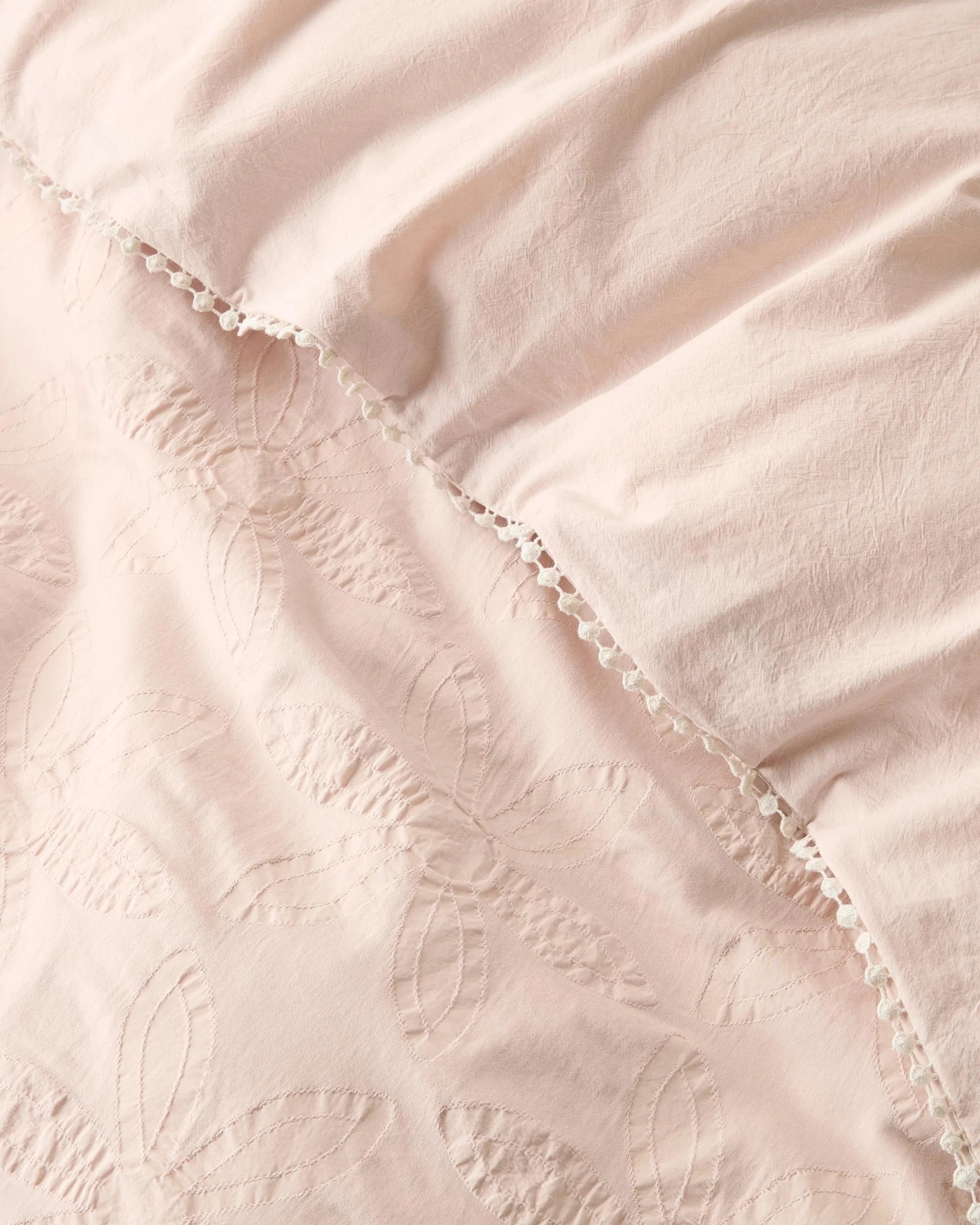 3 Target Zarah Textured Floral Australian Cotton Quilt Cover Set - Queen Bed - Pink, 3 of 3