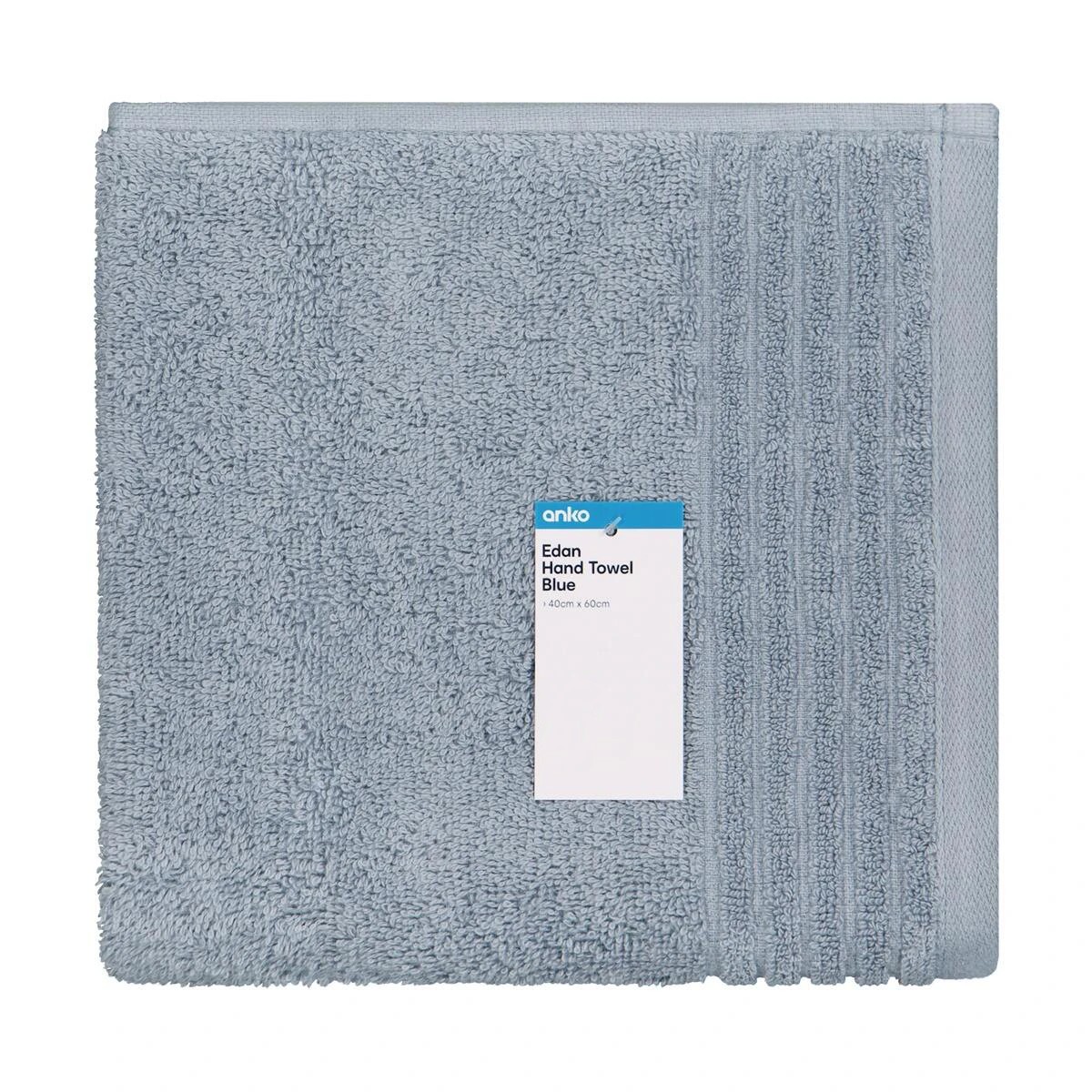 5 Edan Cotton Hand Towel - Blue, 5 of 6