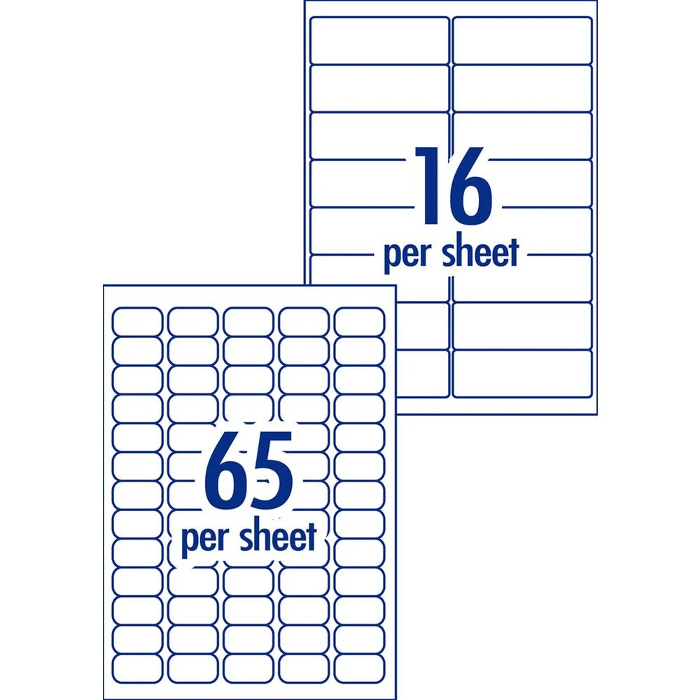 3 Avery Premium White Address Label Kit AveryEco 16/65UP 10sh, 3 of 10