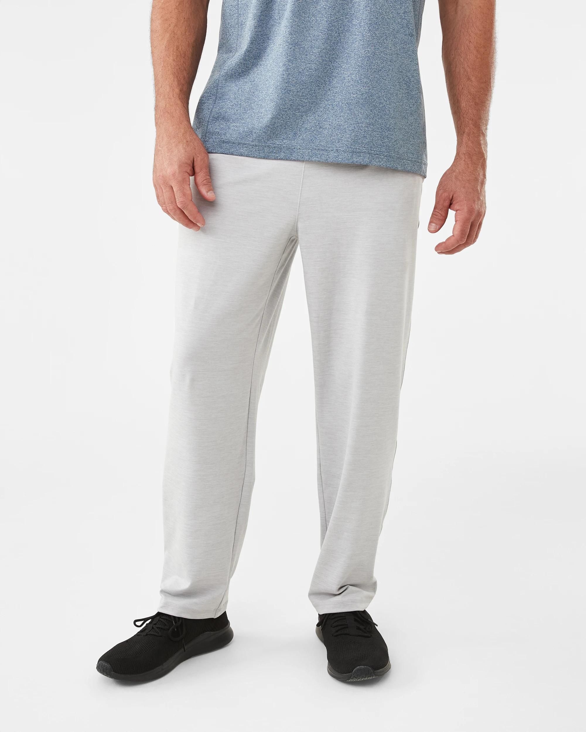 1 Active Mens Travel Trackpants Grey Marl, 1 of 6