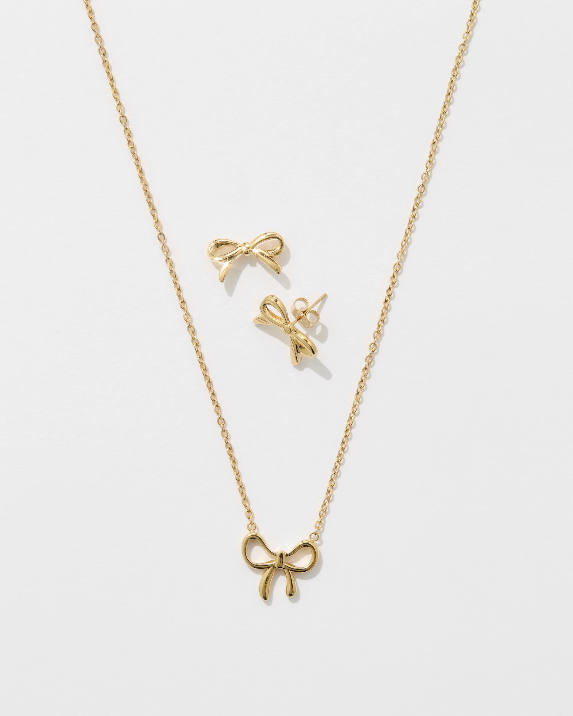 2 Target Waterproof 2 Pack Bow Jewellery Set GOLD, 2 of 2