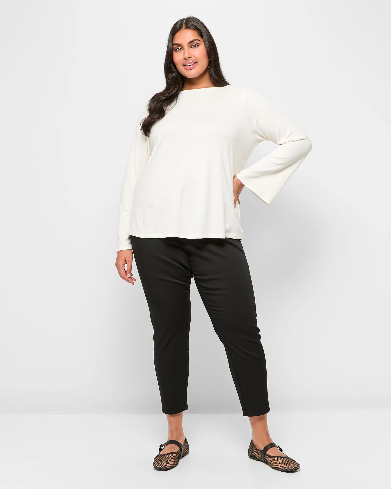 1 Target Plus Size Ankle Length Denim Jeggings - Lydia BLACK, 1 of 5