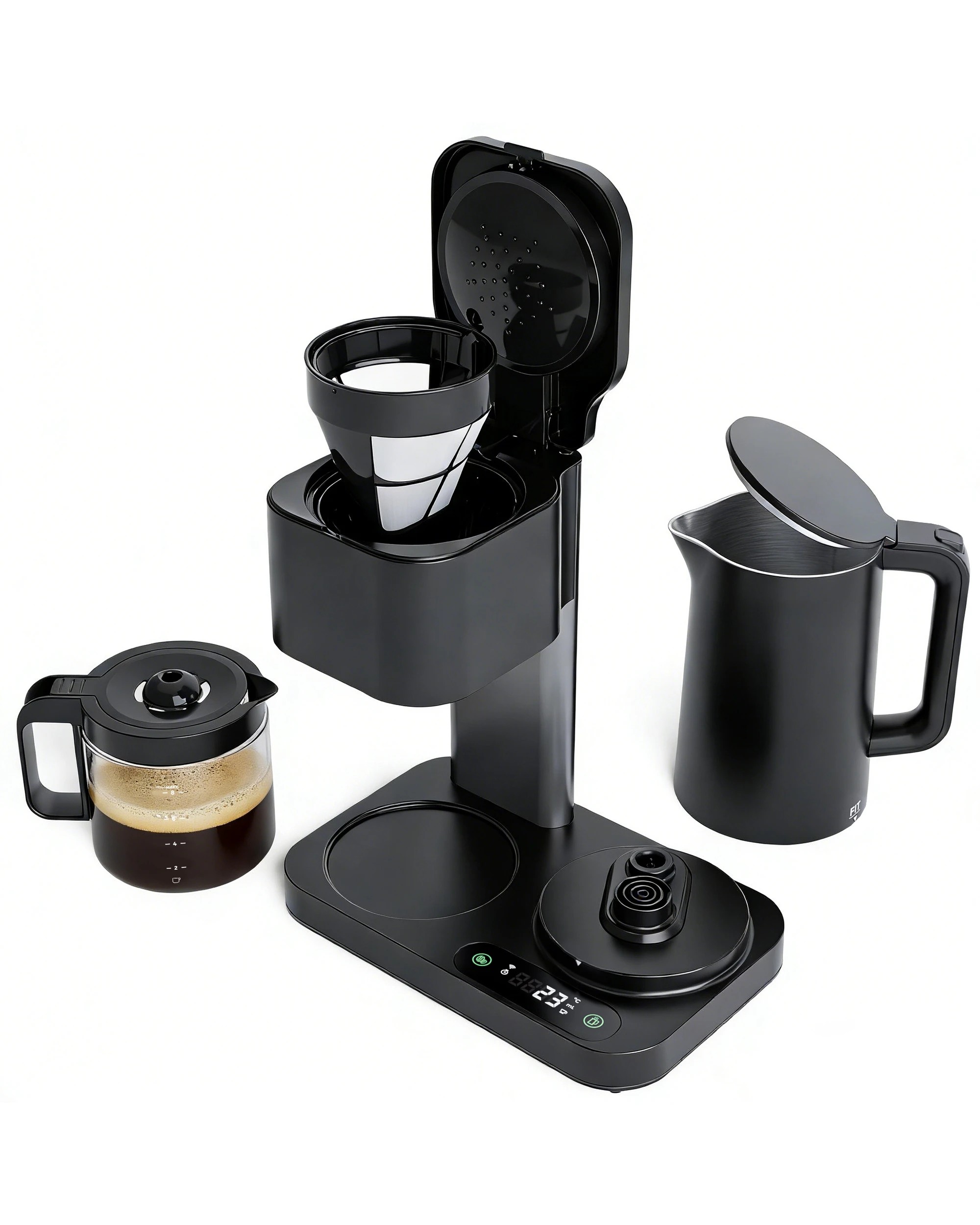 4 Advwin Coffee Maker with Kettle - Black, 4 of 6