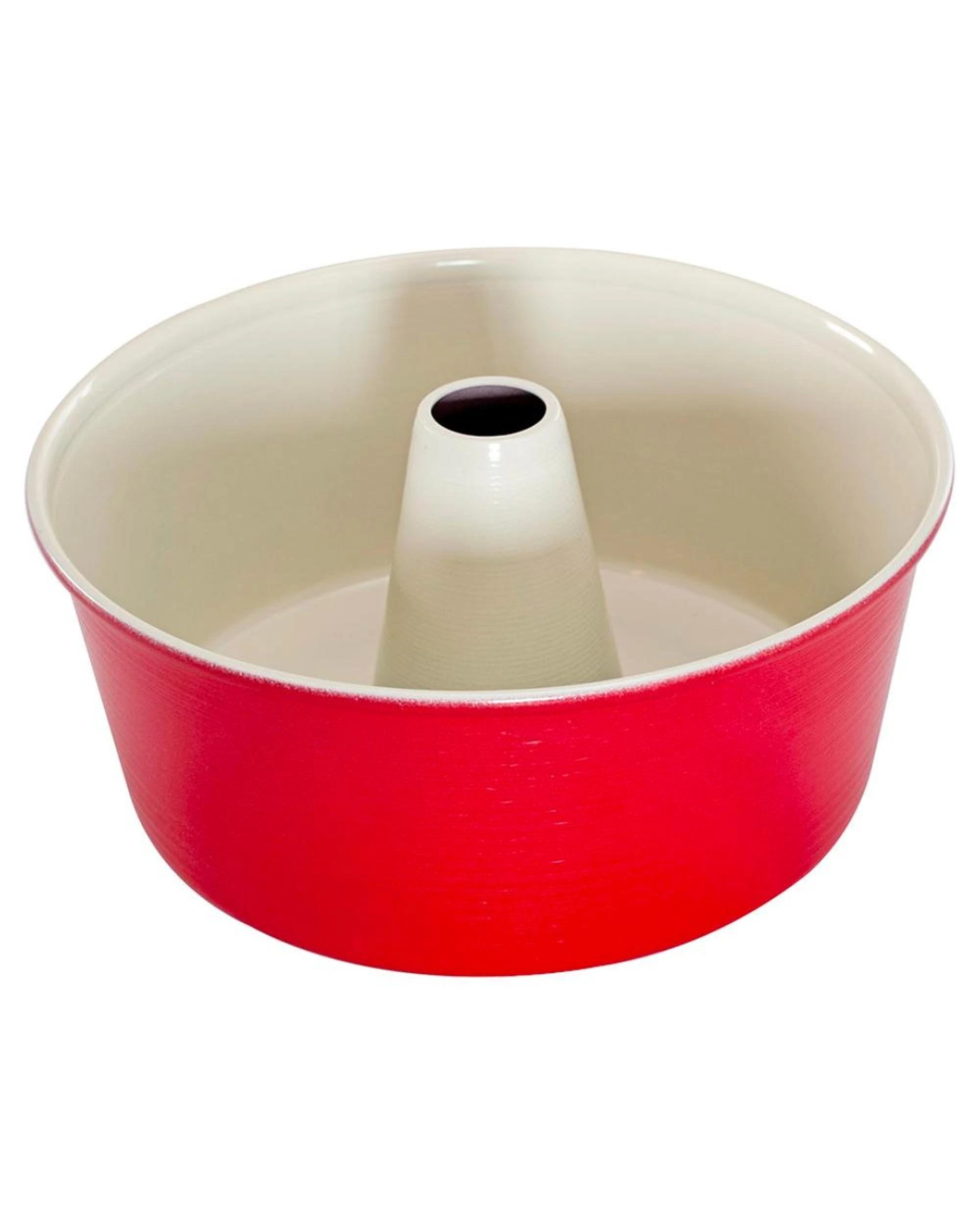 1 Nordic Ware Non Stick Aluminium Angel Food Cake Pan  25.5 x 25.5 x 11.5cm  Red, 1 of 4