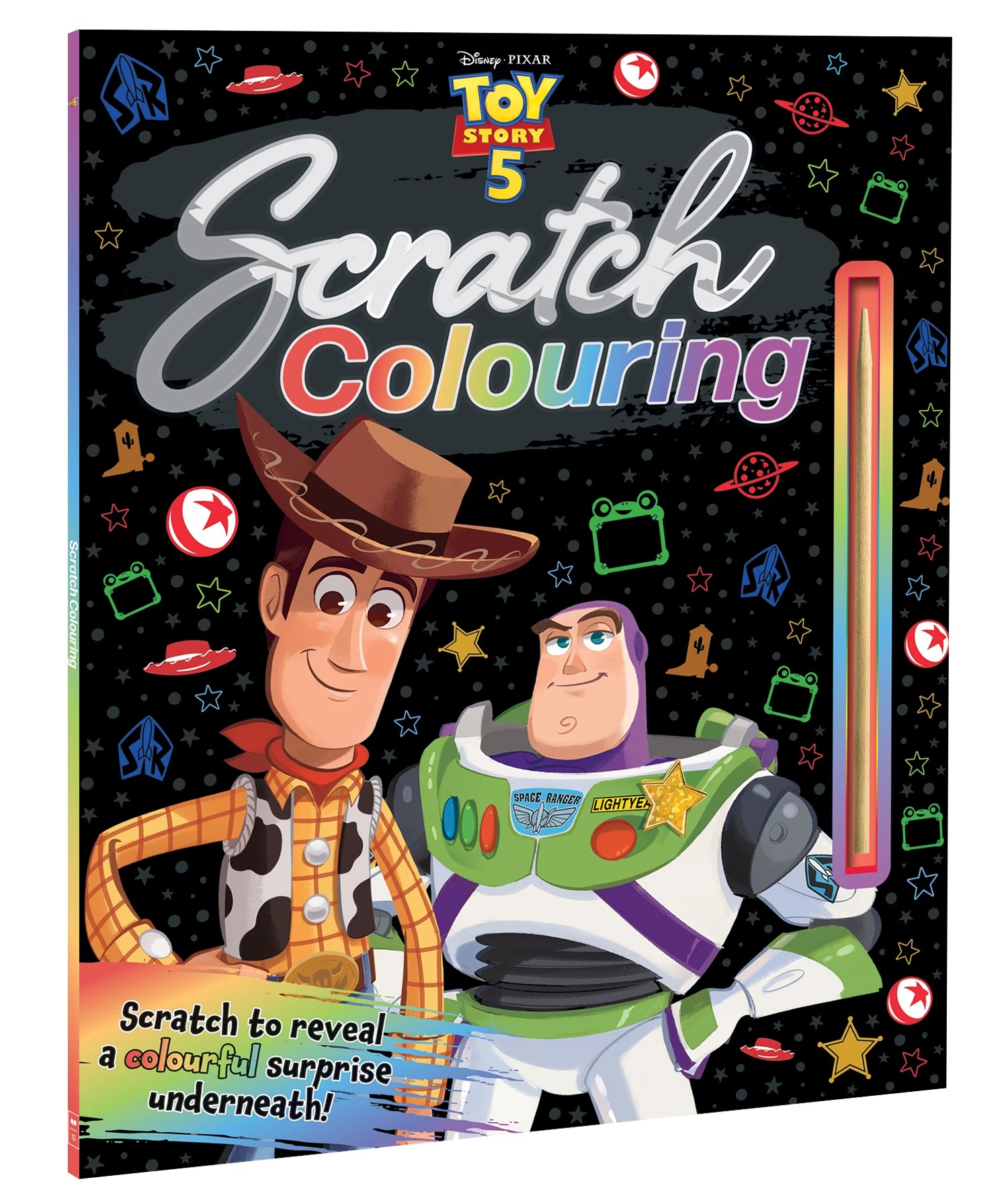 1 Disney Pixar Toy Story 5: Scratch Colouring Book, 1 of 5