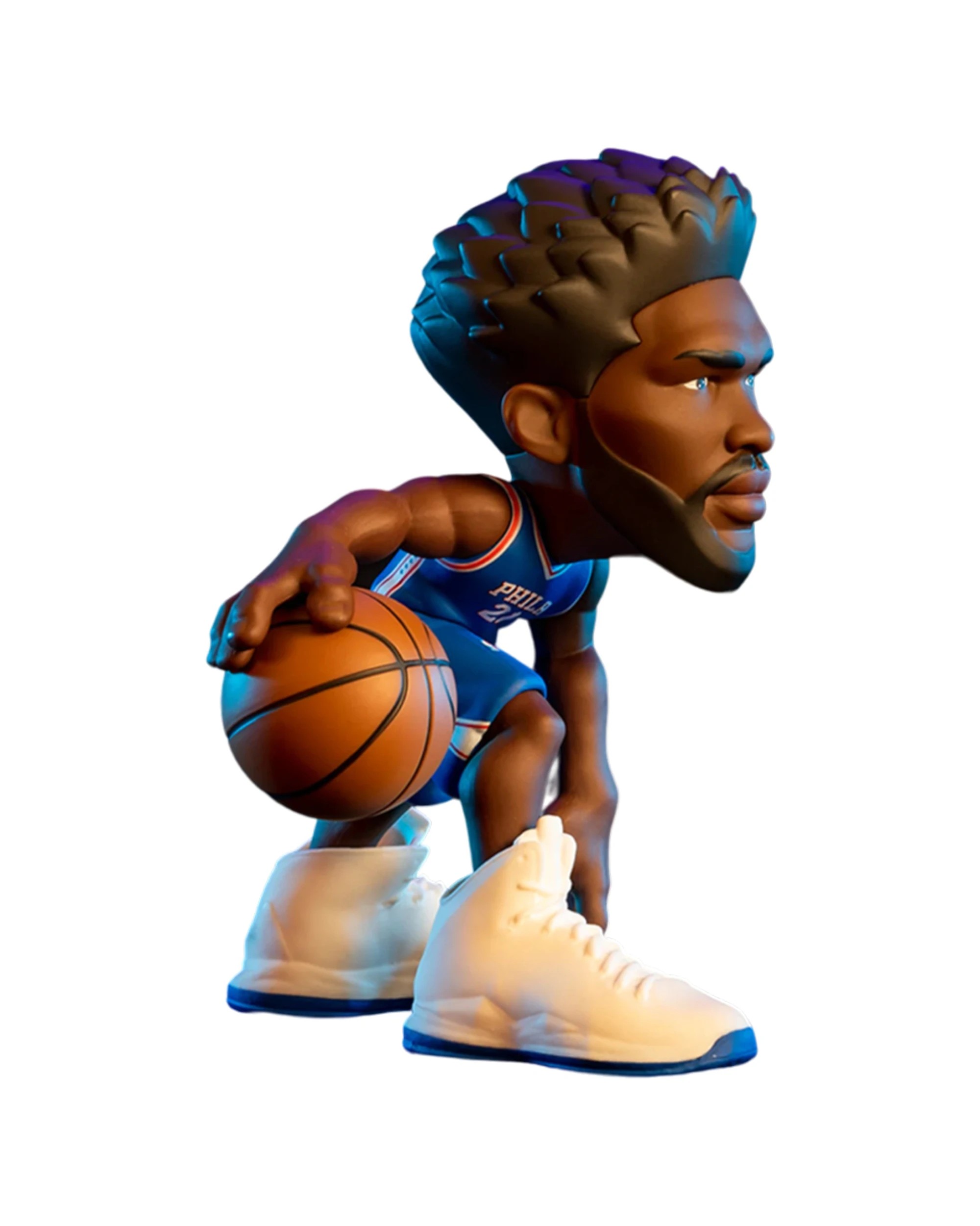 1 NBA Basketball Joel Embiid Philadelphia 76ers Minis Figure Toy 6in Vinyl - Blue, 1 of 3