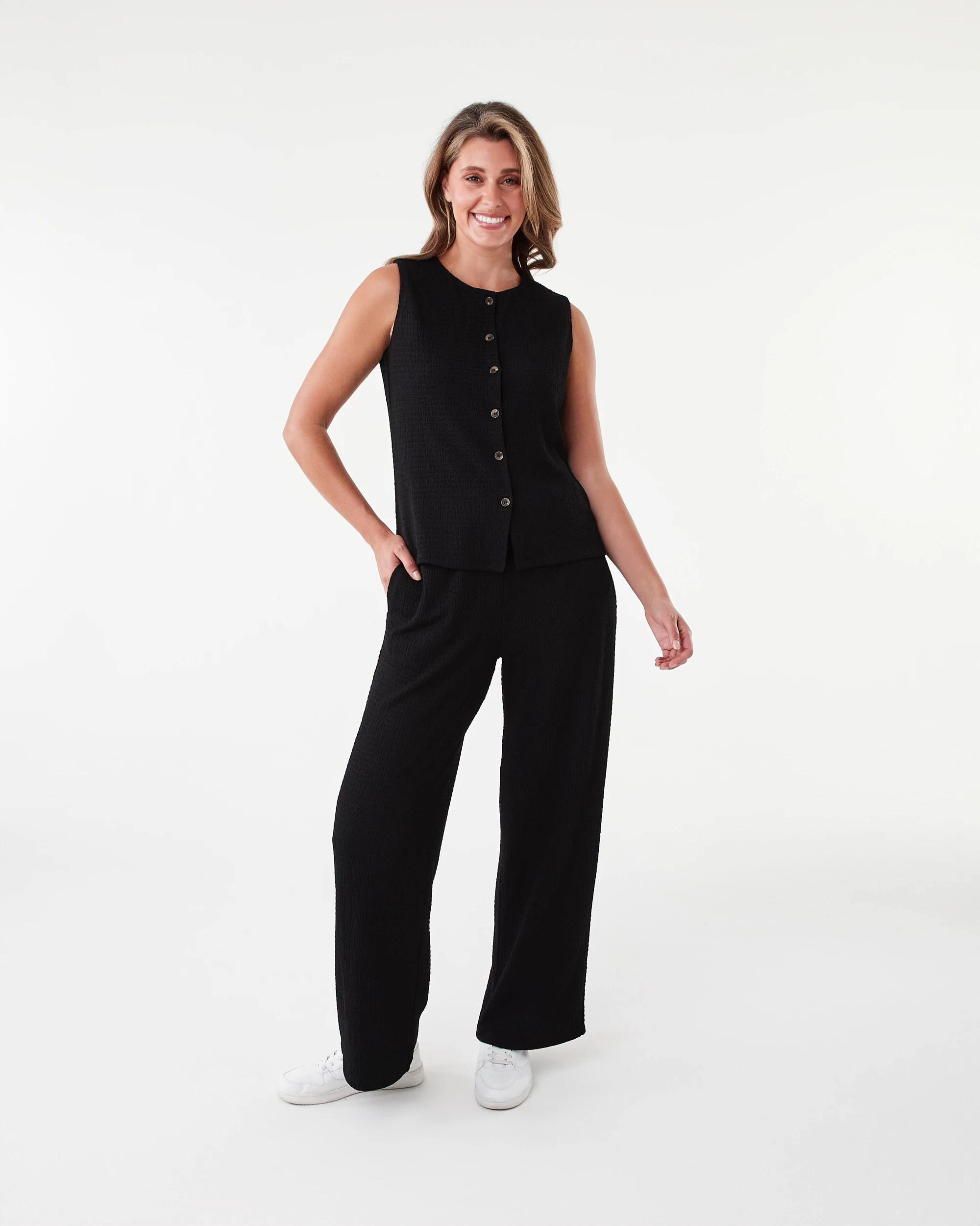 6 Textured Pants Black, 6 of 6