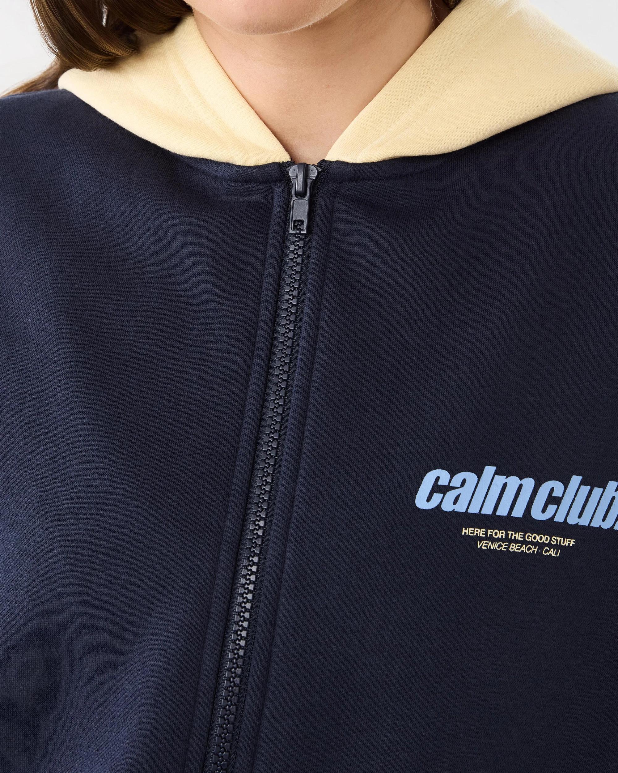 5 Zip Through Bomber Hoodie Calm Club, 5 of 9