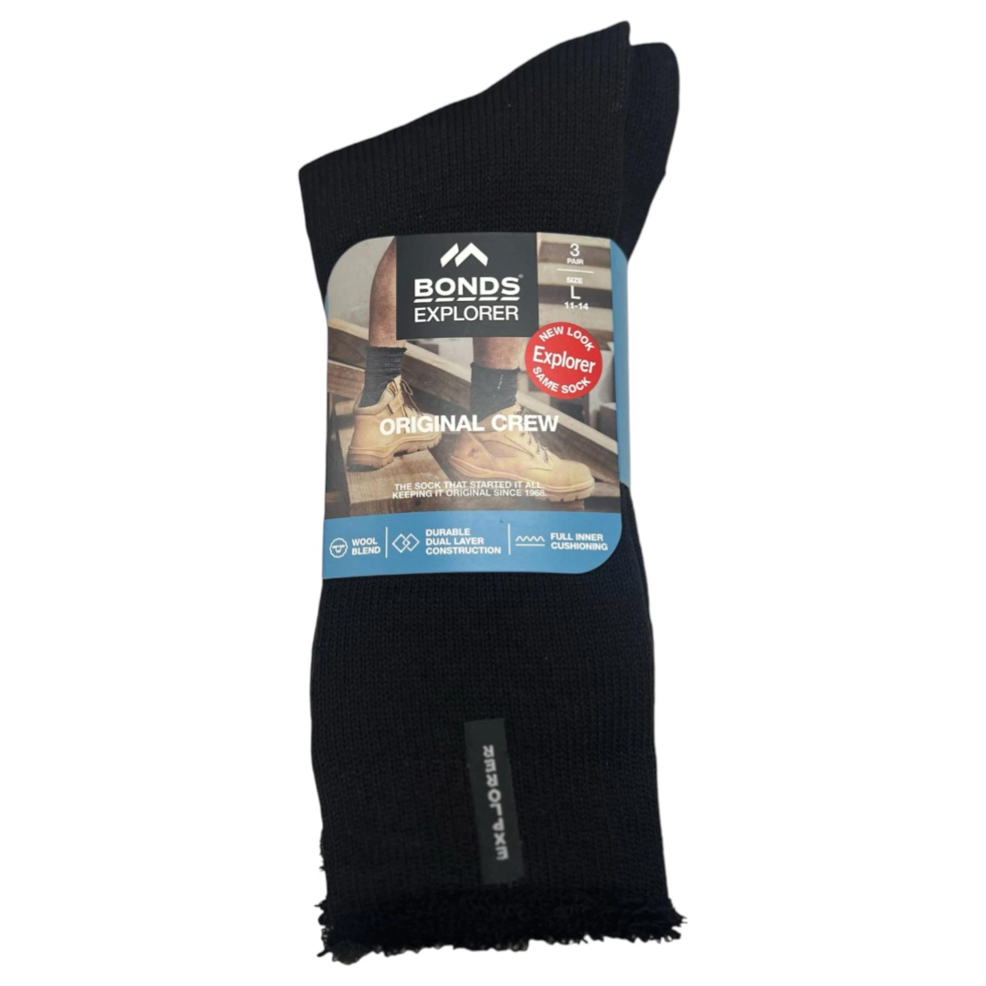 2 Explorer 3 Pack Original Wool Blend Socks BLACK, 2 of 3