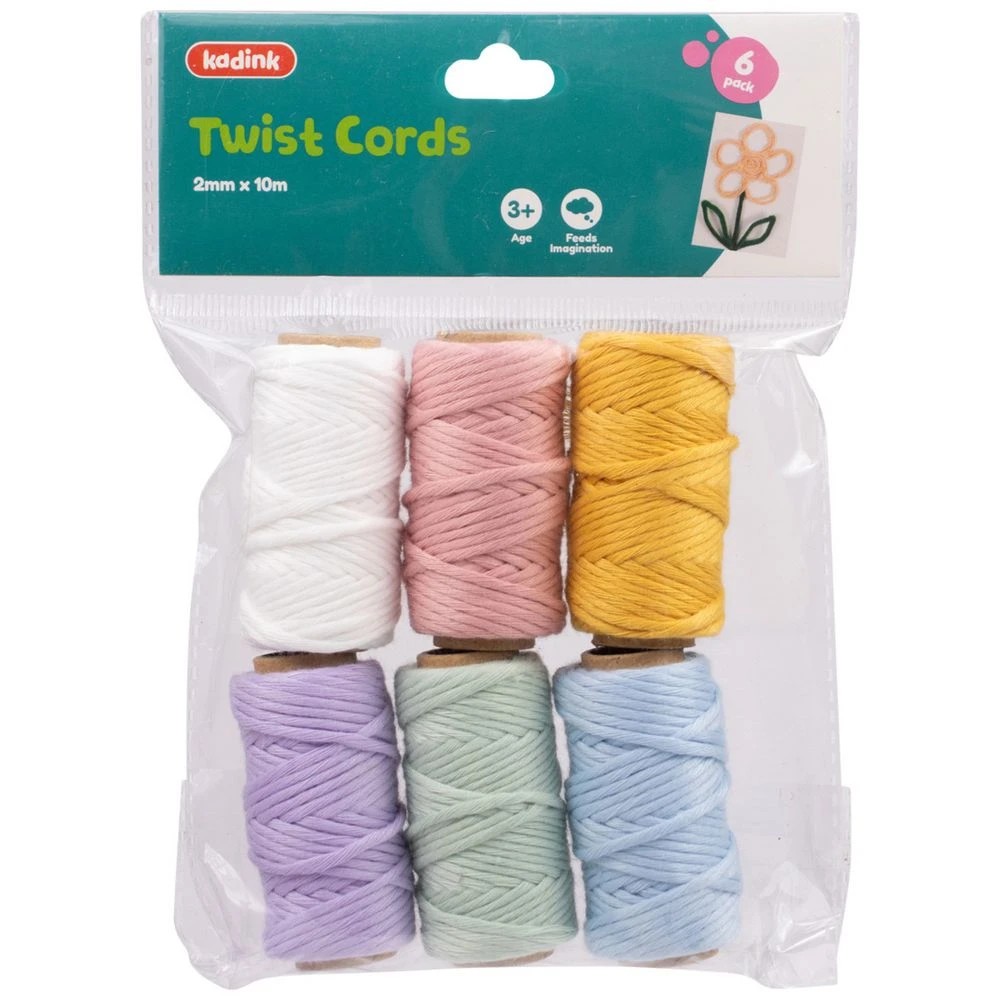 1 Kadink Twist Cords 2mm X 10M 6 Pack, 1 of 3