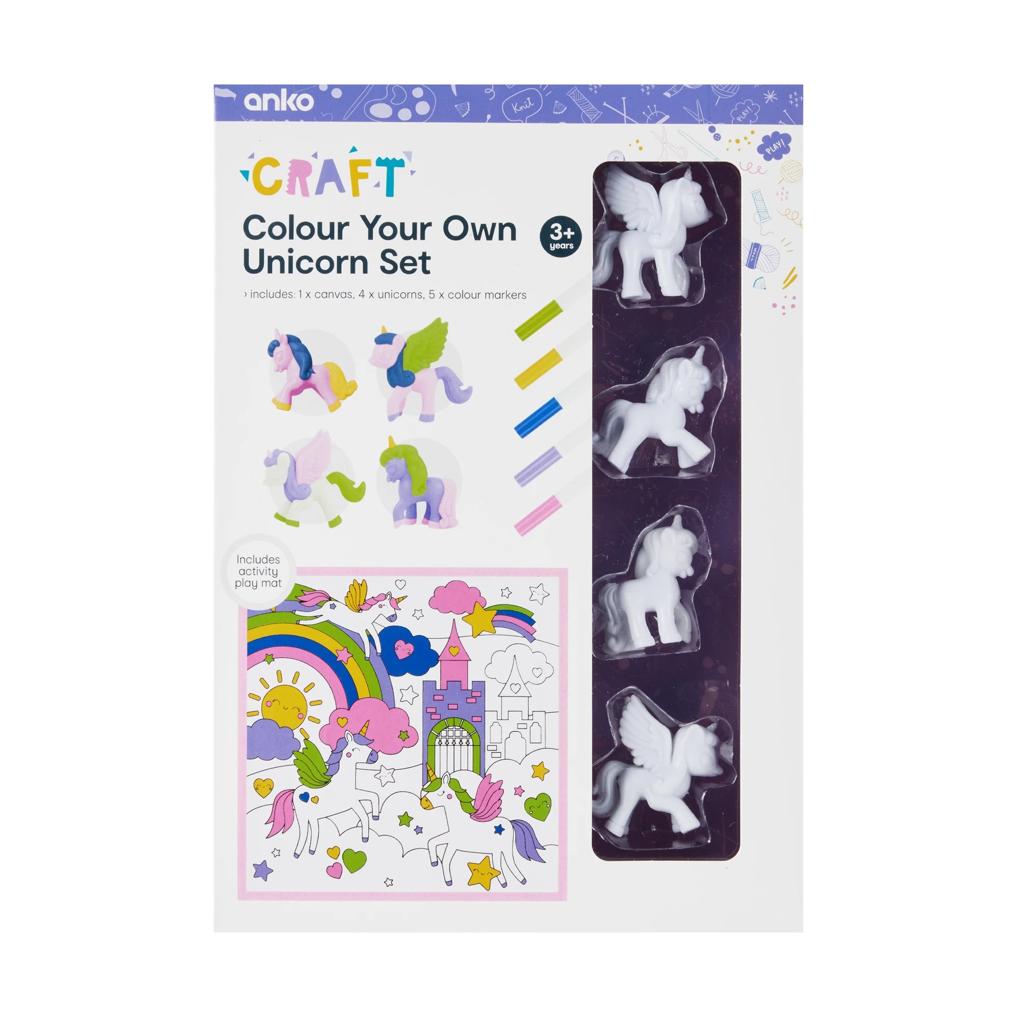 1 Colour Your Own Unicorn Set, 1 of 10