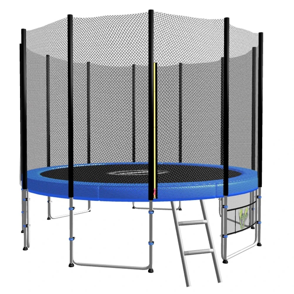 1 Kahuna Blizzard 10 ft Trampoline with Net - Blue, 1 of 8