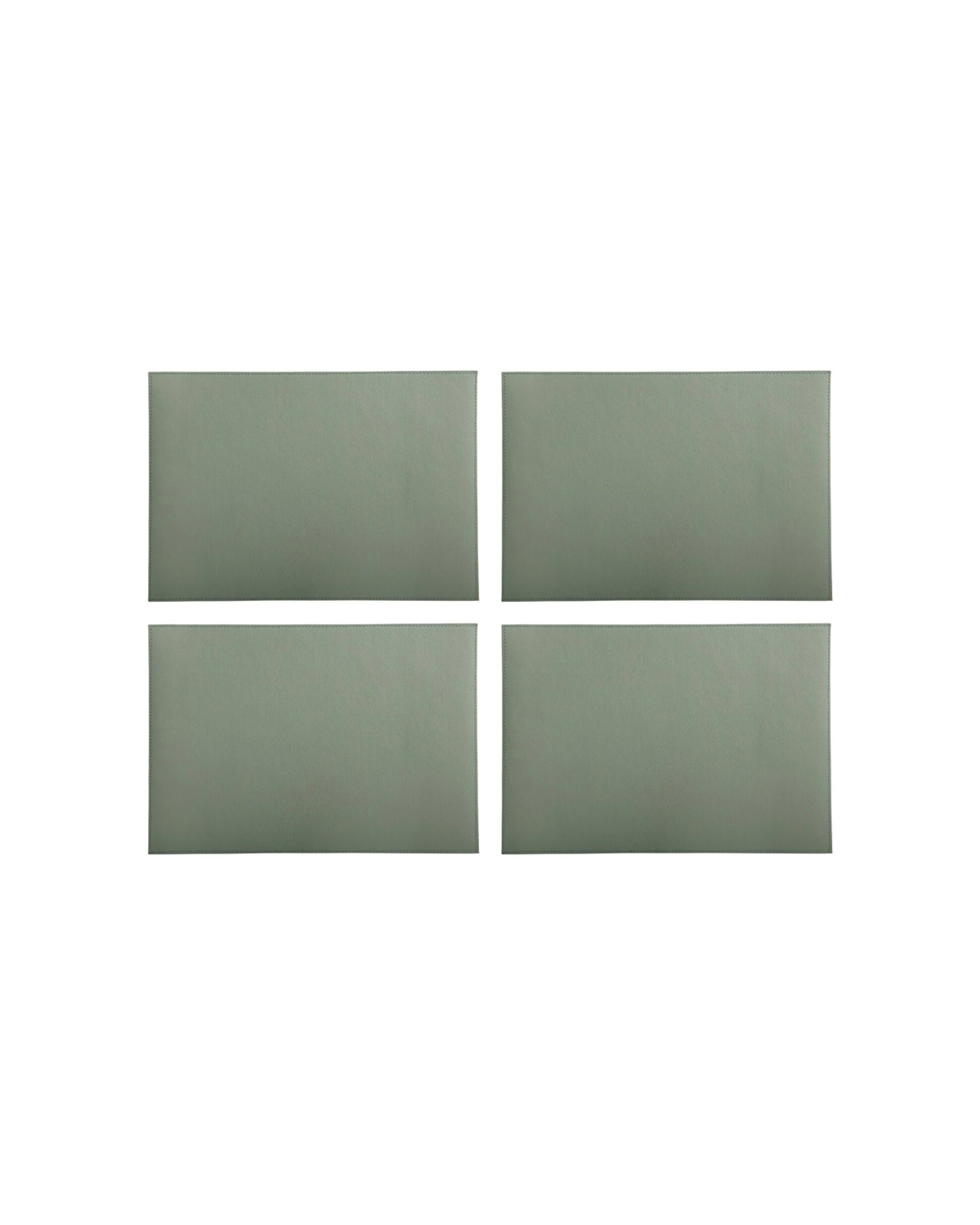 1 Maxwell & Williams 4PK Table Accents Leather Look Cowhide Placemat 43x30cm - Grey, 1 of 1