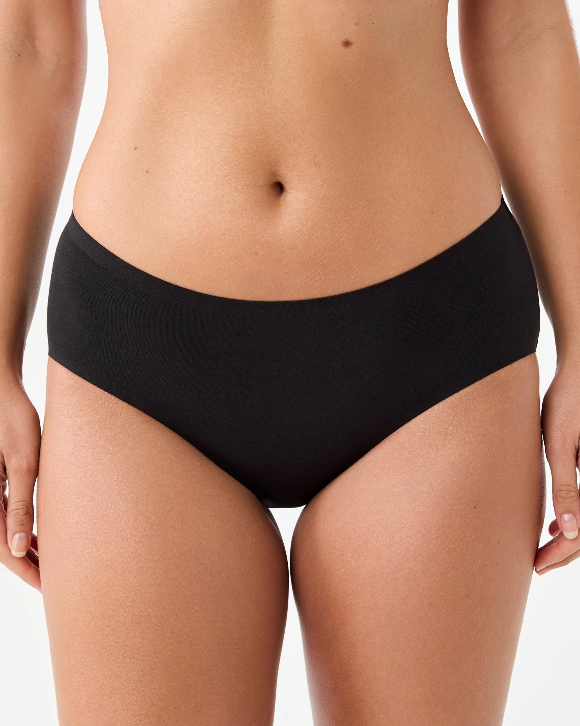 1 3 Pack Modal Cotton Blend Boyleg Briefs Blk Sm Blk, 1 of 10