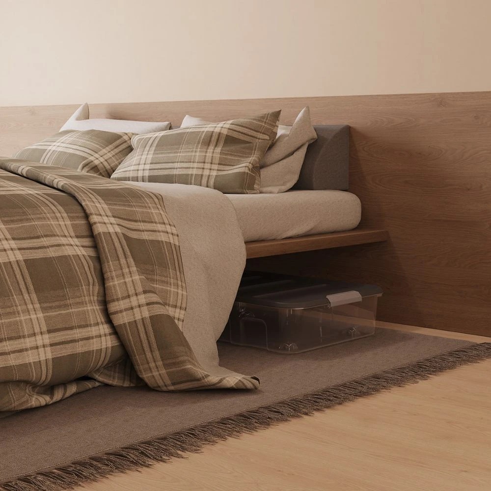 3 J.Burrows 60L Modular Storage Container Clear Clear/Grey, 3 of 5