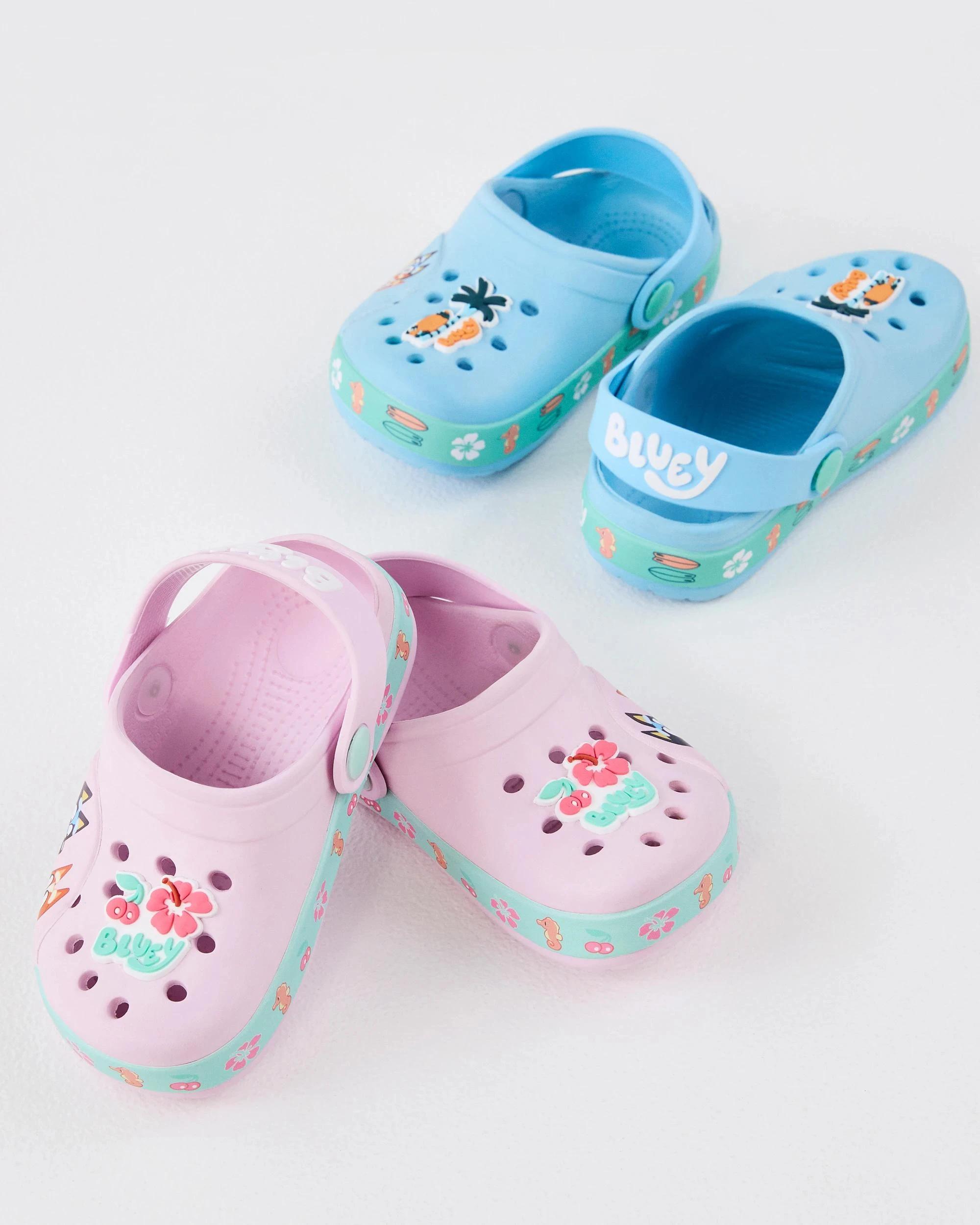 4 Baby Girls First Walker Bluey Clog PINK, 4 of 4