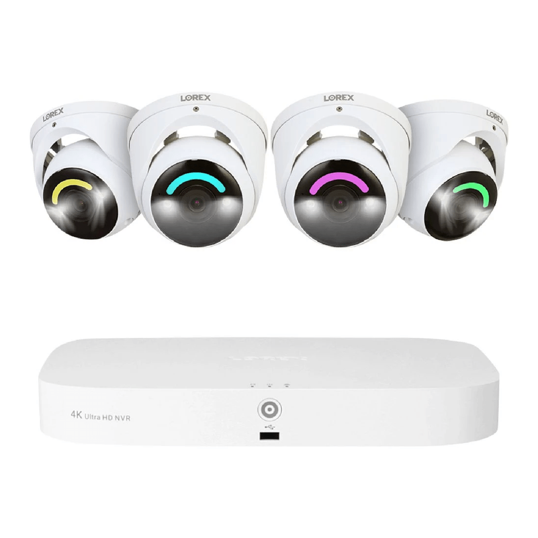 1 Lorex Fusion 4K Network Video Recorder & 4 x Dome Cameras, 1 of 5