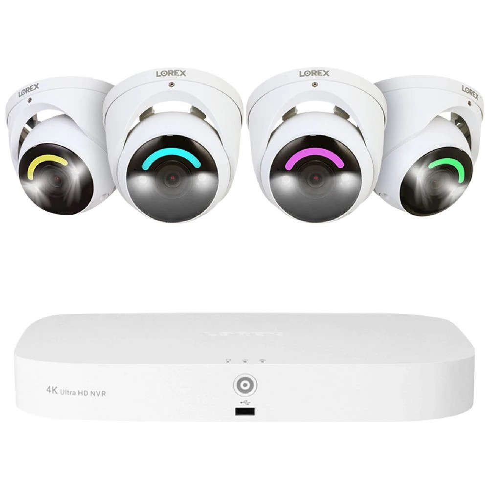 1 Lorex Fusion 4K Network Video Recorder & 4 x Dome Cameras, 1 of 5