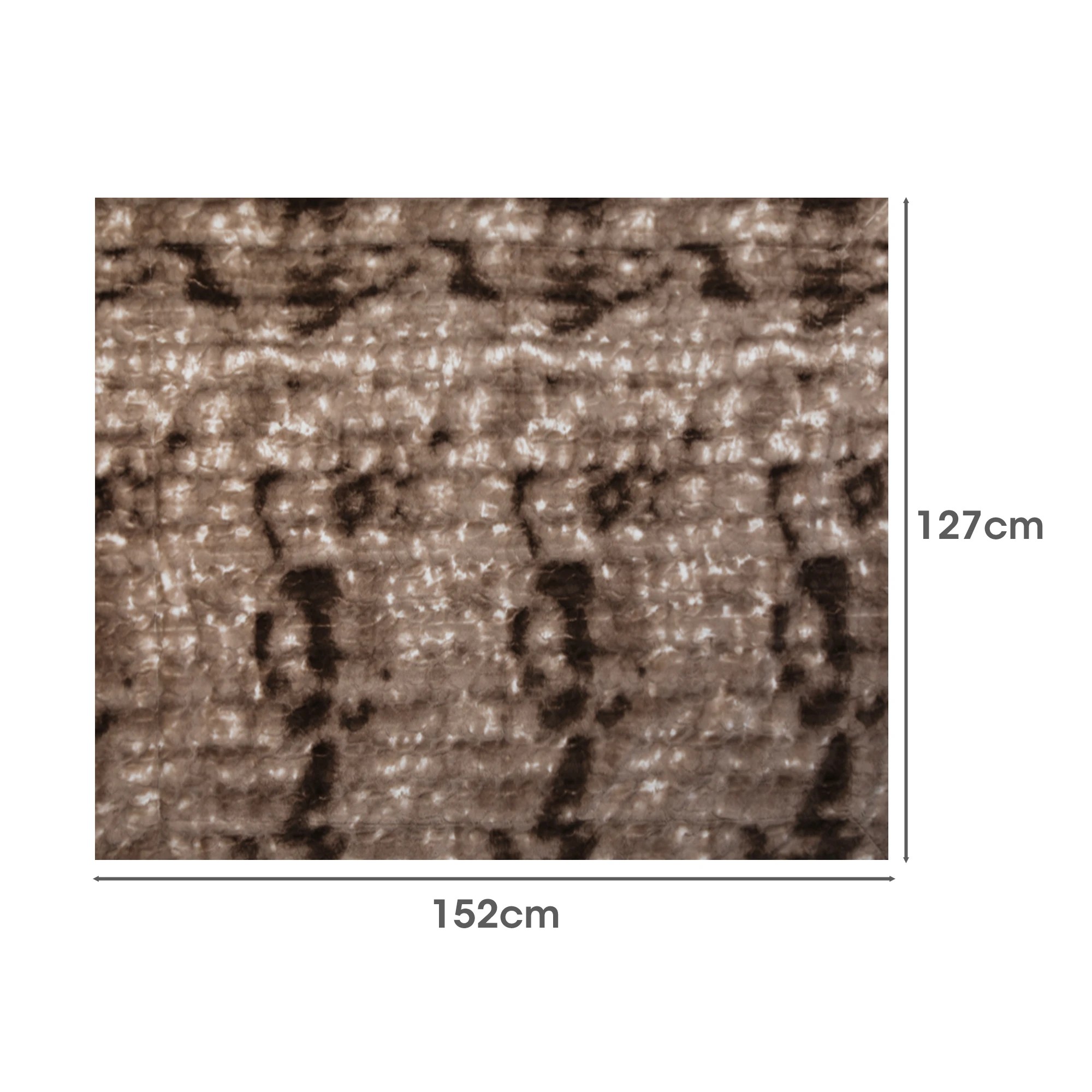 2 Dreamz Small Faux Fur Blanket - Brown, 2 of 4