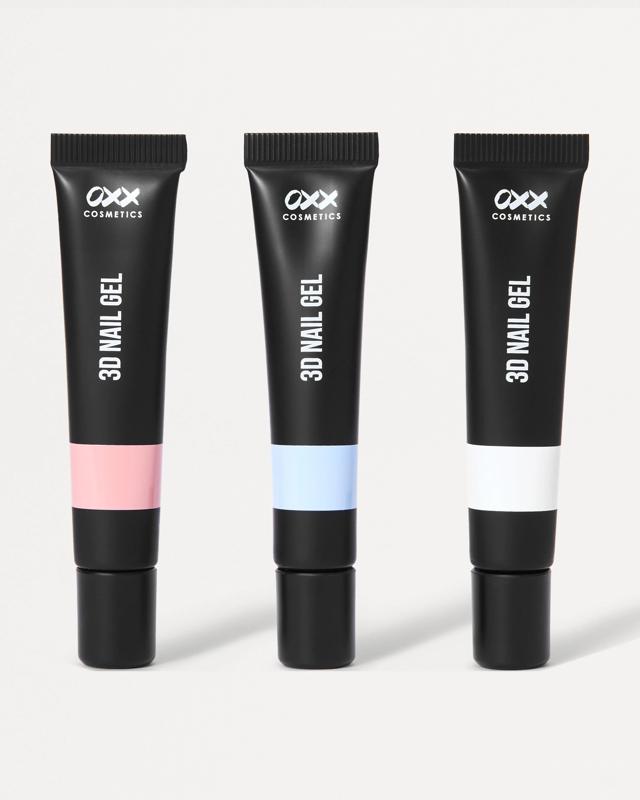 OXX Cosmetics 3D Nail Gel Set - Pink, Blue and C
