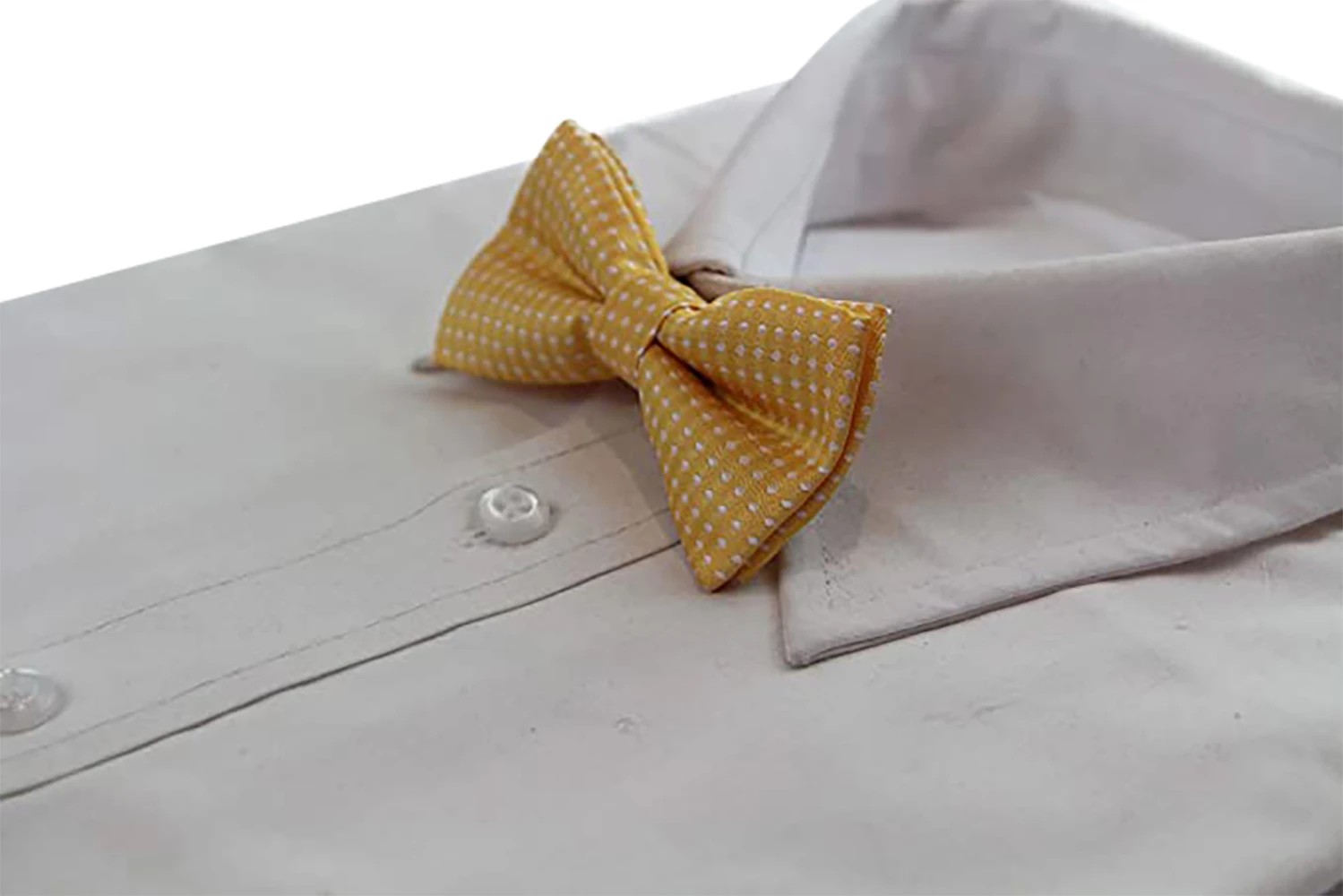 5 Zasel Boys Yellow Bow Tie With White Polka Dots - Multi, 5 of 5