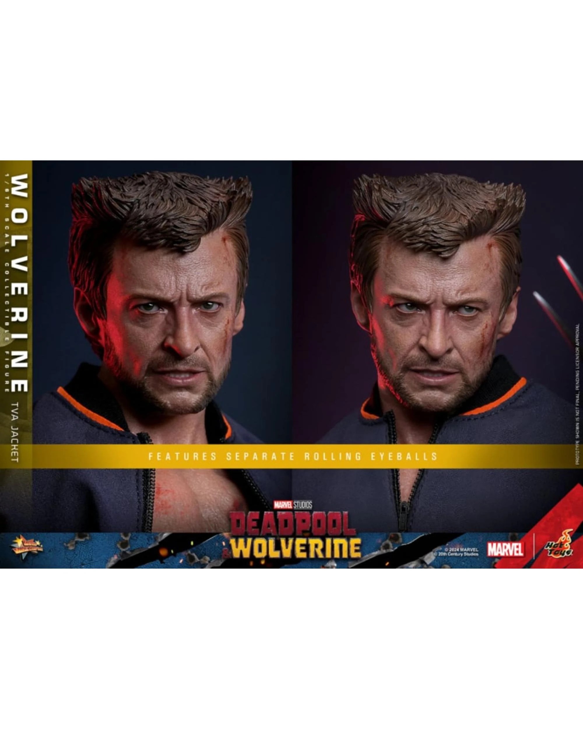 8 Hot Toys Deadpool and Wolverine: Wolverine - TVA Jacket Version -  1:6 Scale Collectible Action Figure, 8 of 8