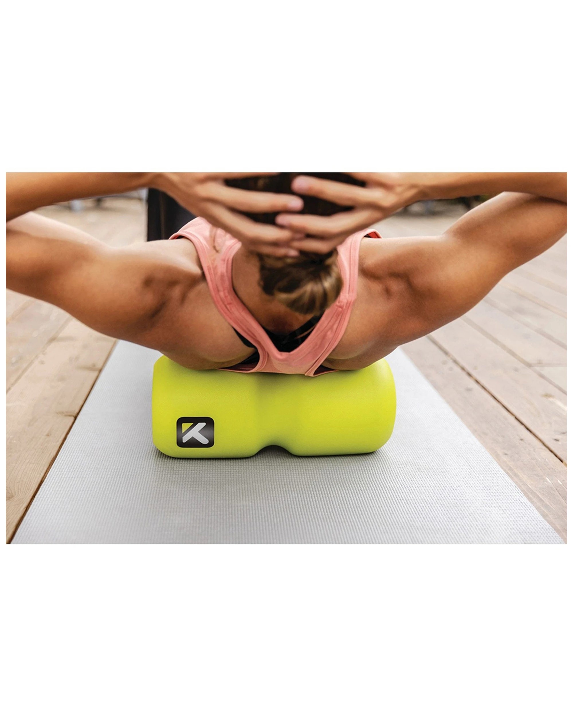 4 TRIGGERPOINT CHANNEL Roller Level 3 13 Inch Foam Targeted Massage Hollow Core - Green, 4 of 5